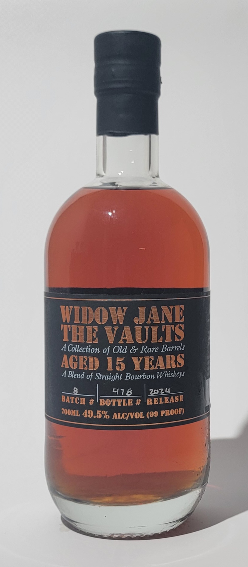 Widow Jane 'The Vaults' 15 Years Old Bourbon Whiskey
