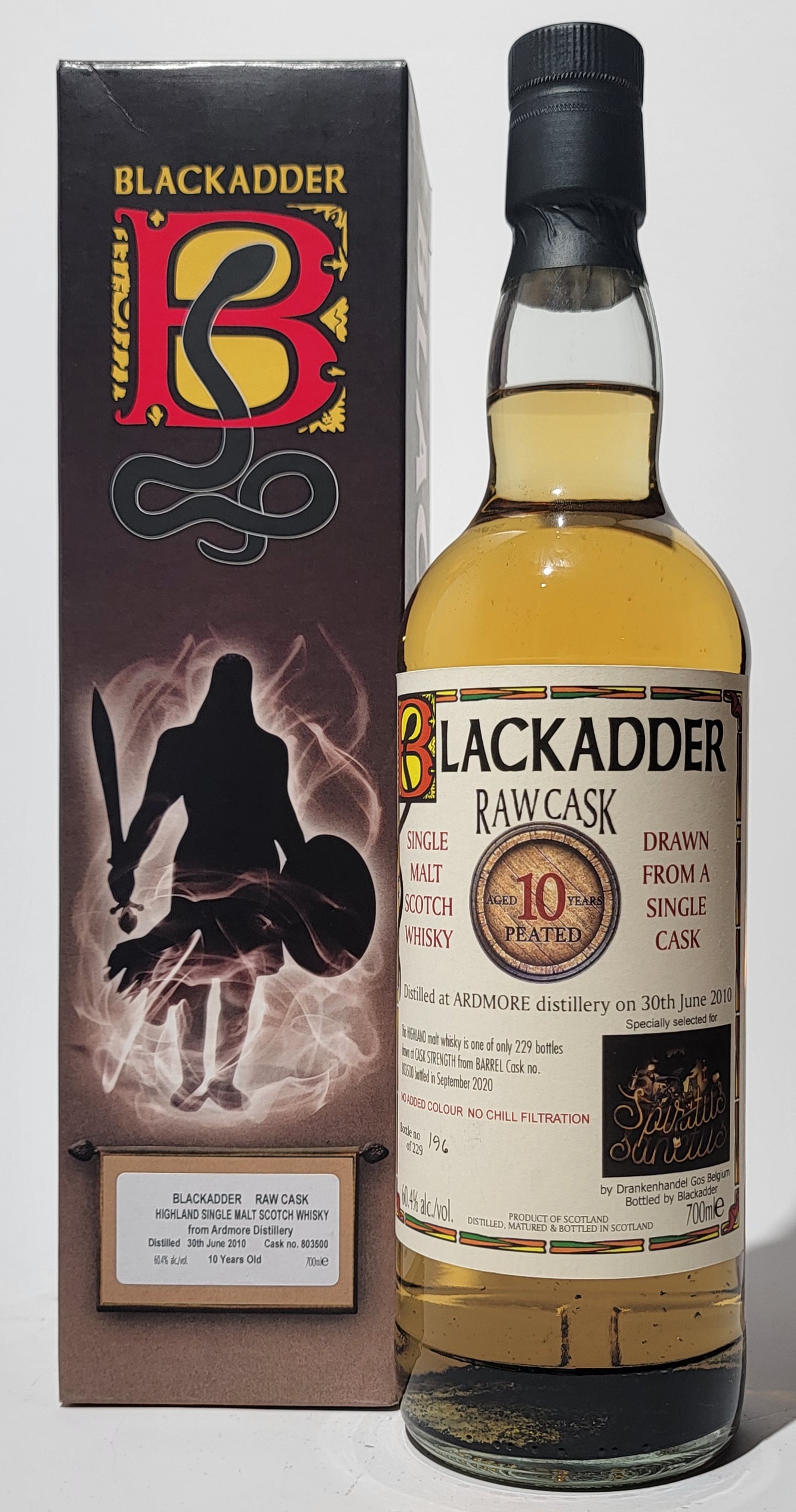 Blackadder Raw Cask Ardmore 2010 10 Years Old peated