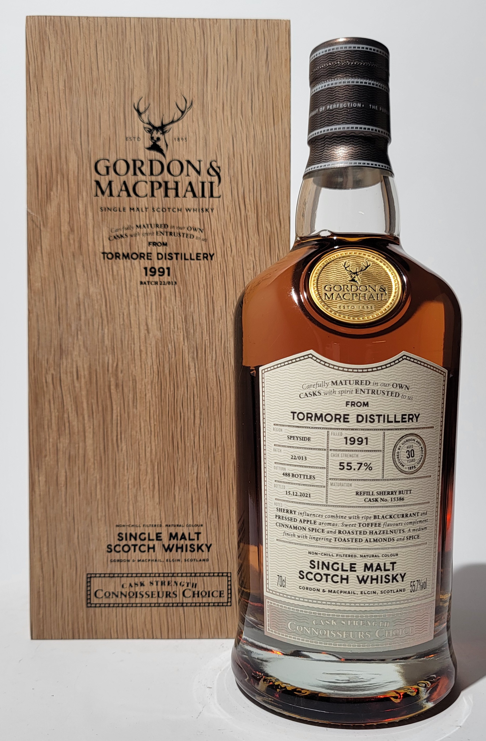 Gordon & MacPhail 'Connoisseurs Choice' Tormore 1991 30 Years Old