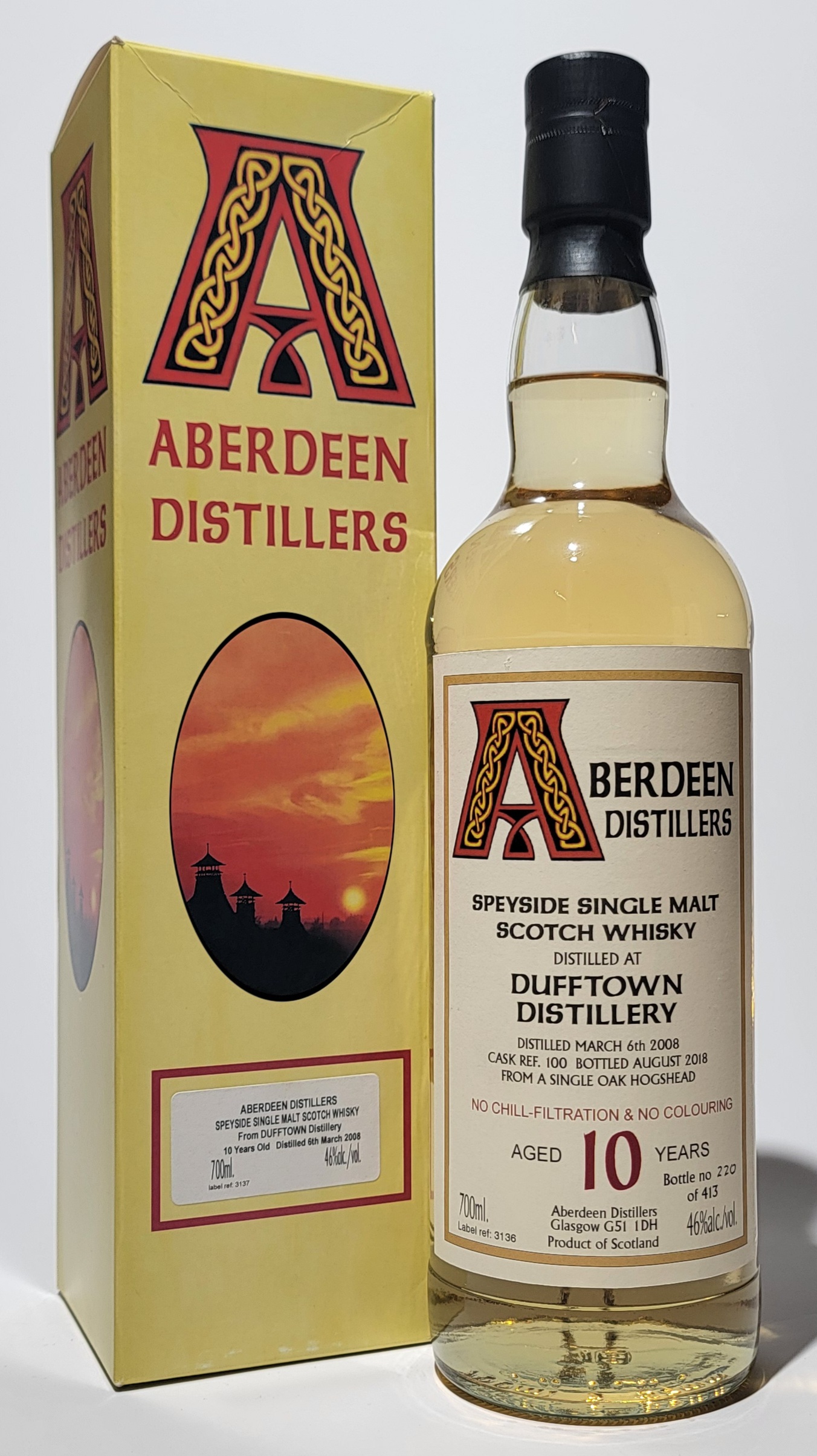 Aberdeen Distillers Dufftown 2008 10 Years Old