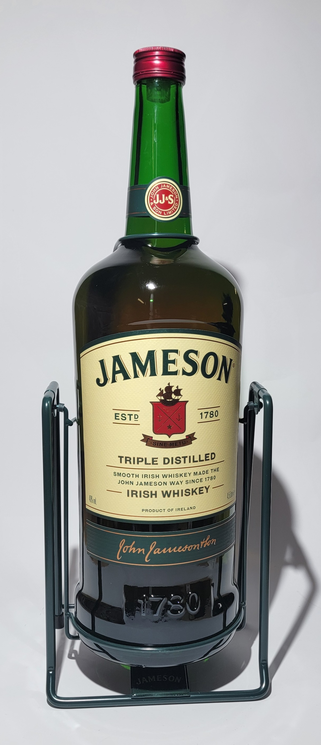 Jameson Irish Whiskey 4,5L inkl. Cradle