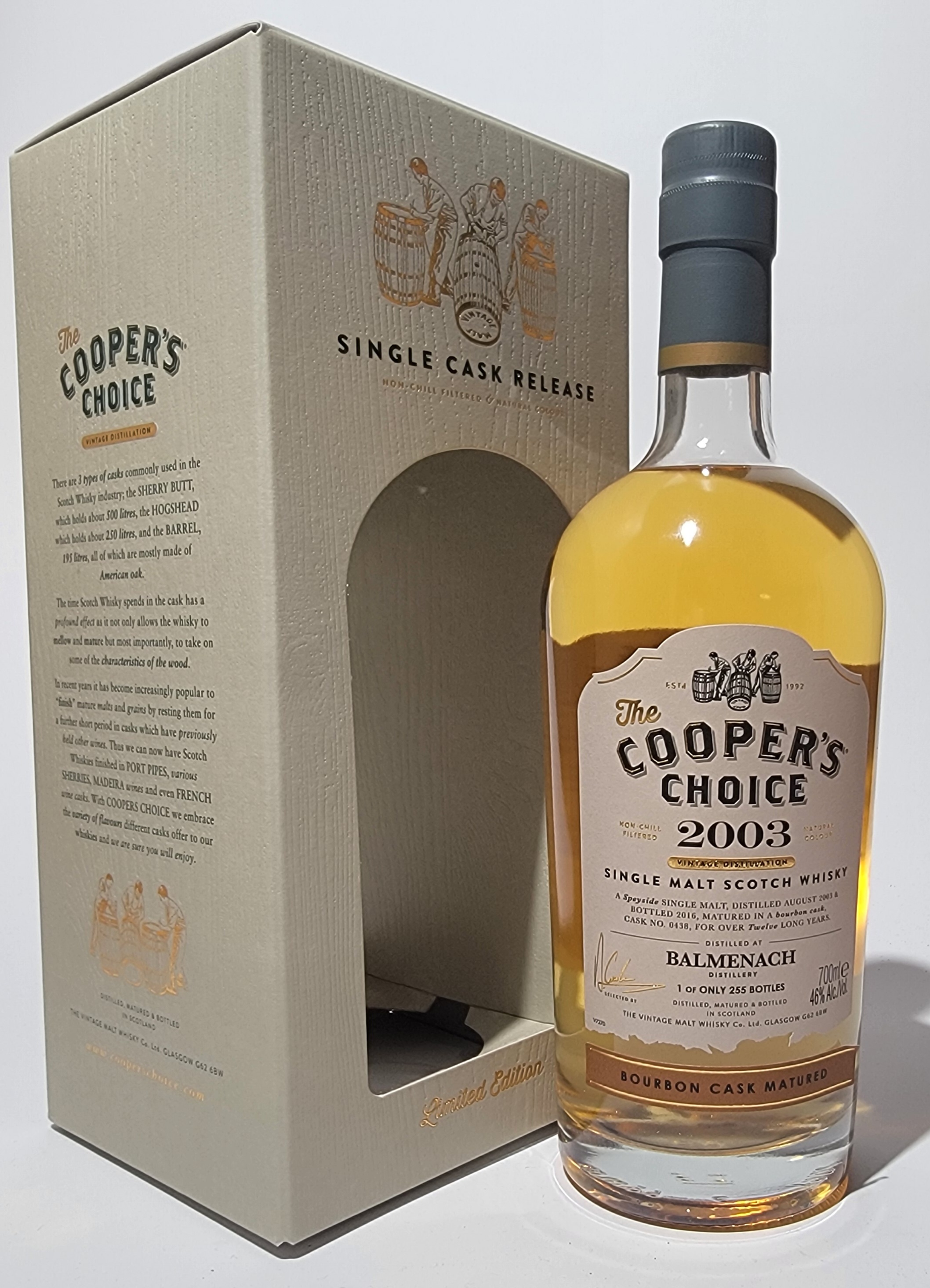 The Cooper's Choice Balmenach 2003 12 Years Old