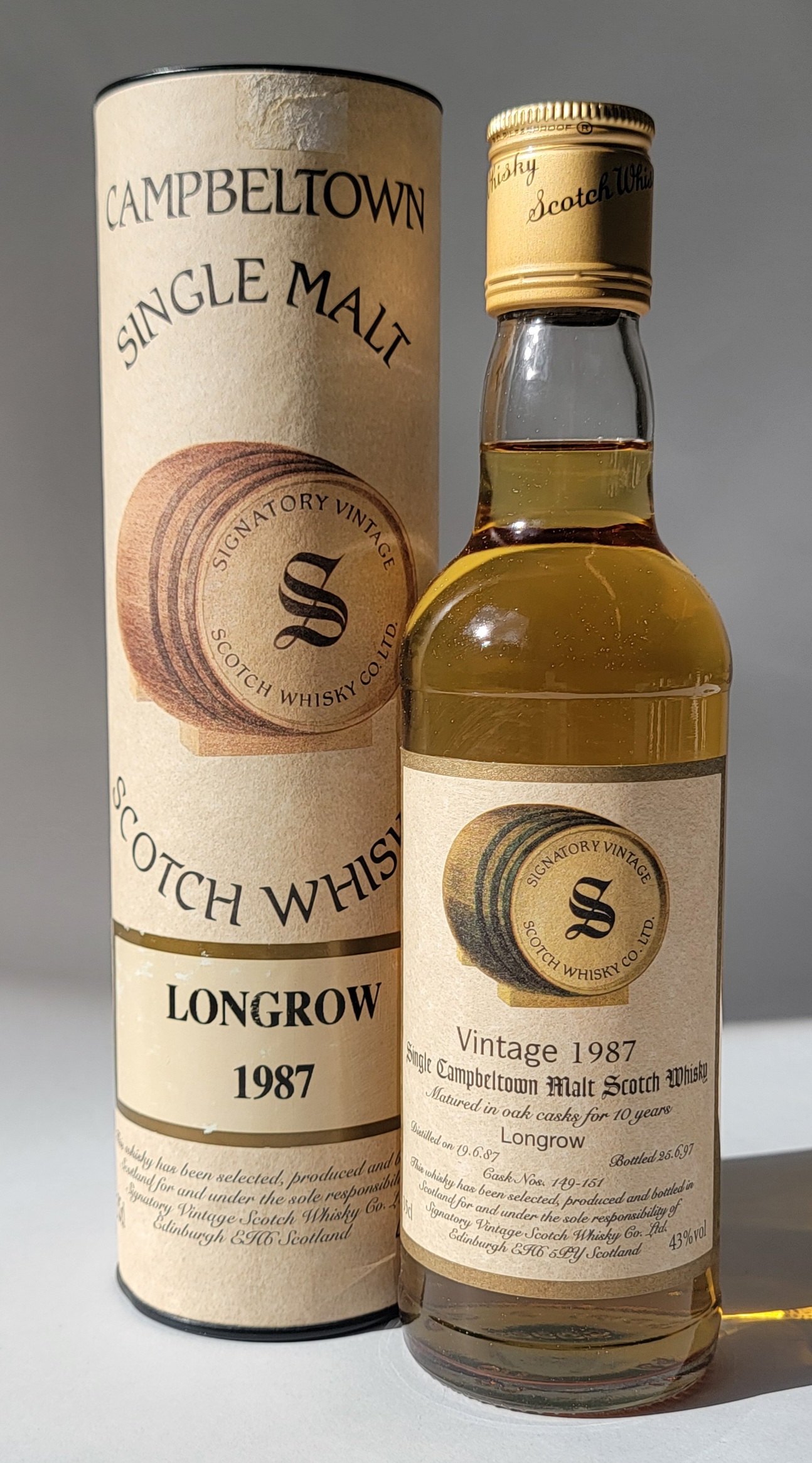 Signatory Vintage Longrow 1987 10 Years Old 