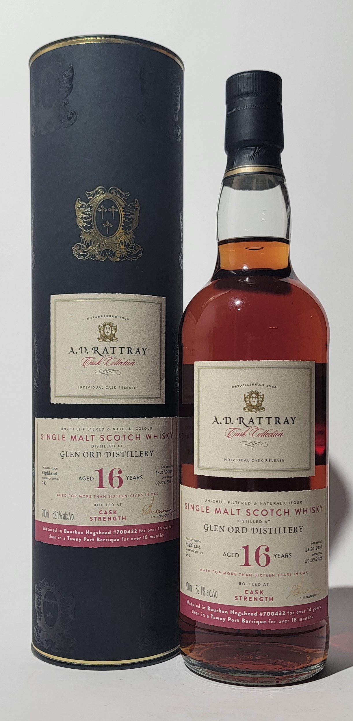 A.D. Rattray 'Cask Collection' Glen Ord 2009 16 Years Old