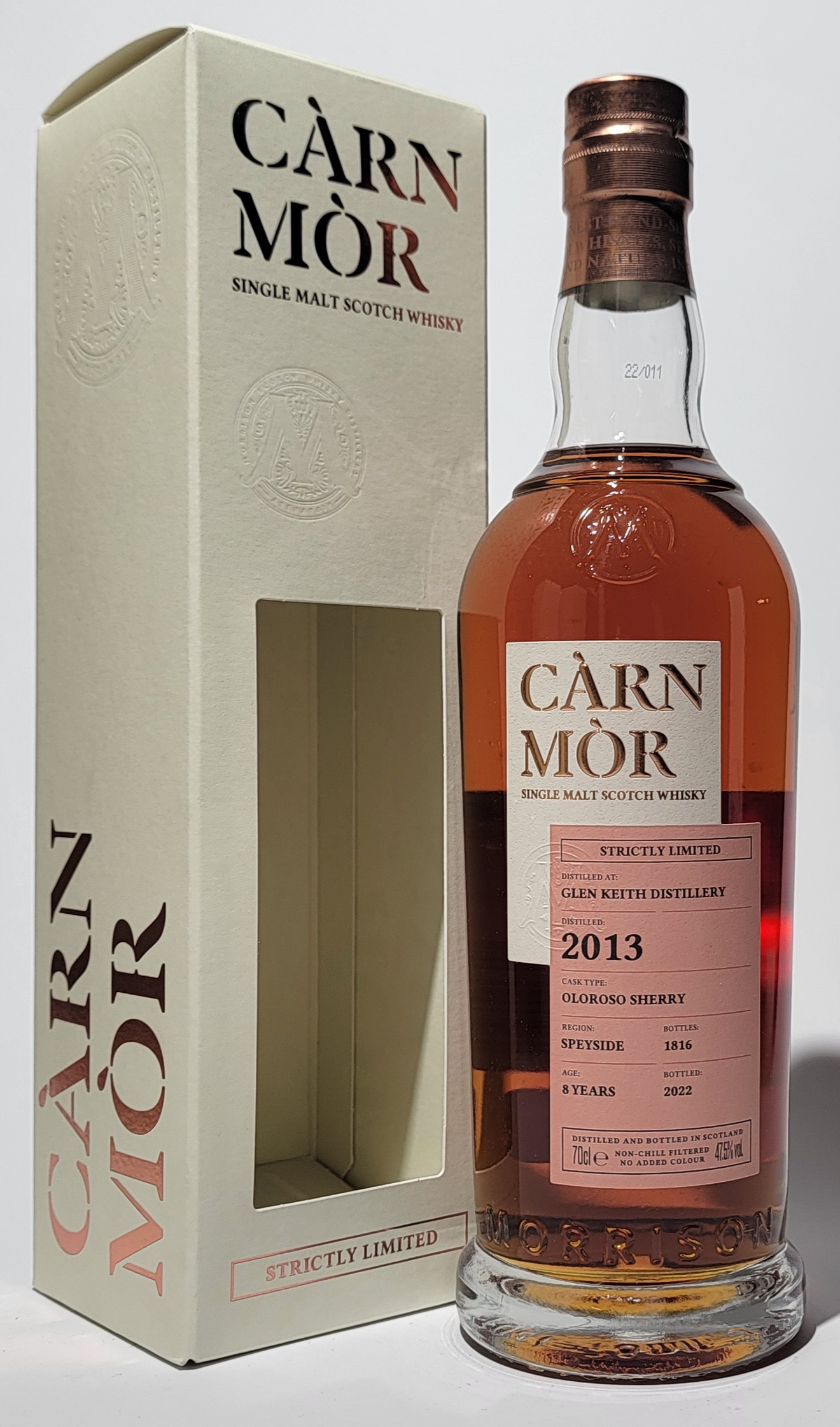 Carn Mor 'Strictly Limited' Glen Keith 2013 8 Years Old