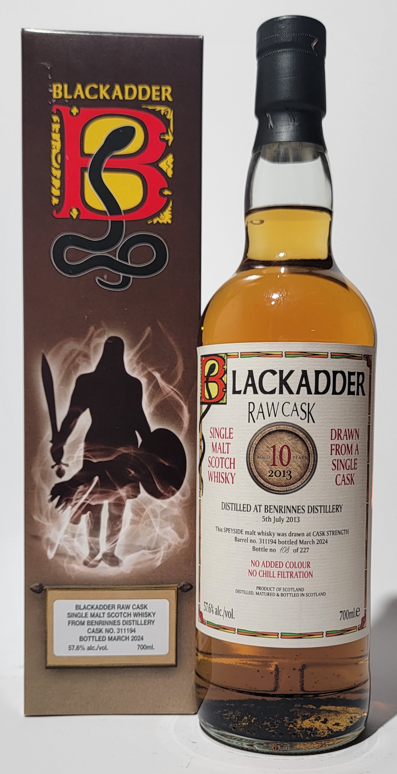 Blackadder Raw Cask Benrinnes 2013 10 Years Old