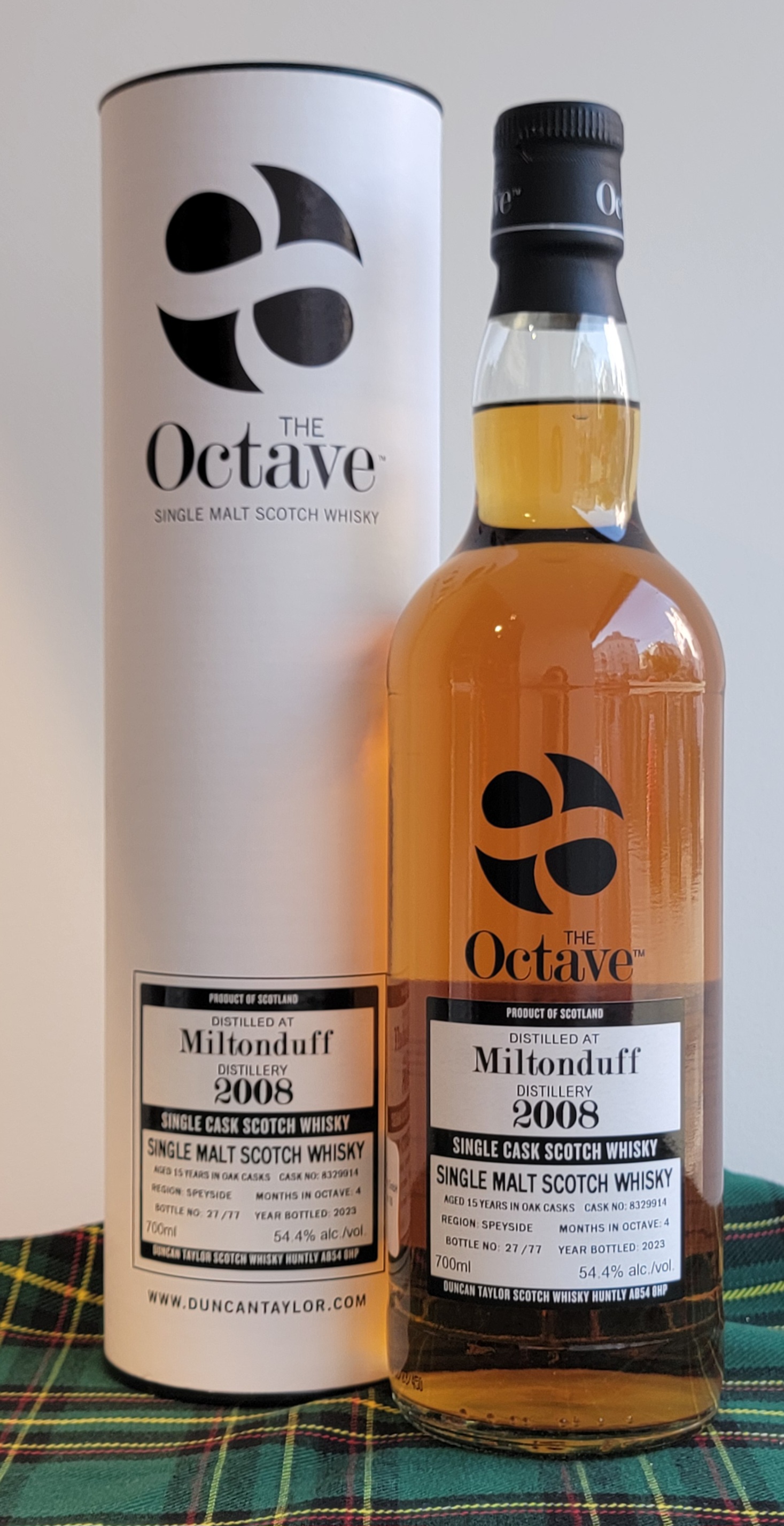 Duncan Taylor 'The Octave' Miltonduff 2008 15 Years Old