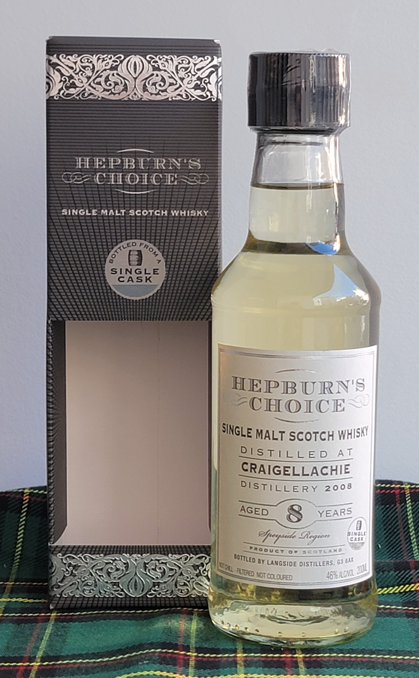Hunter Laing 'Hepburn's Choice' Craigellachie 8 Years Old Mini