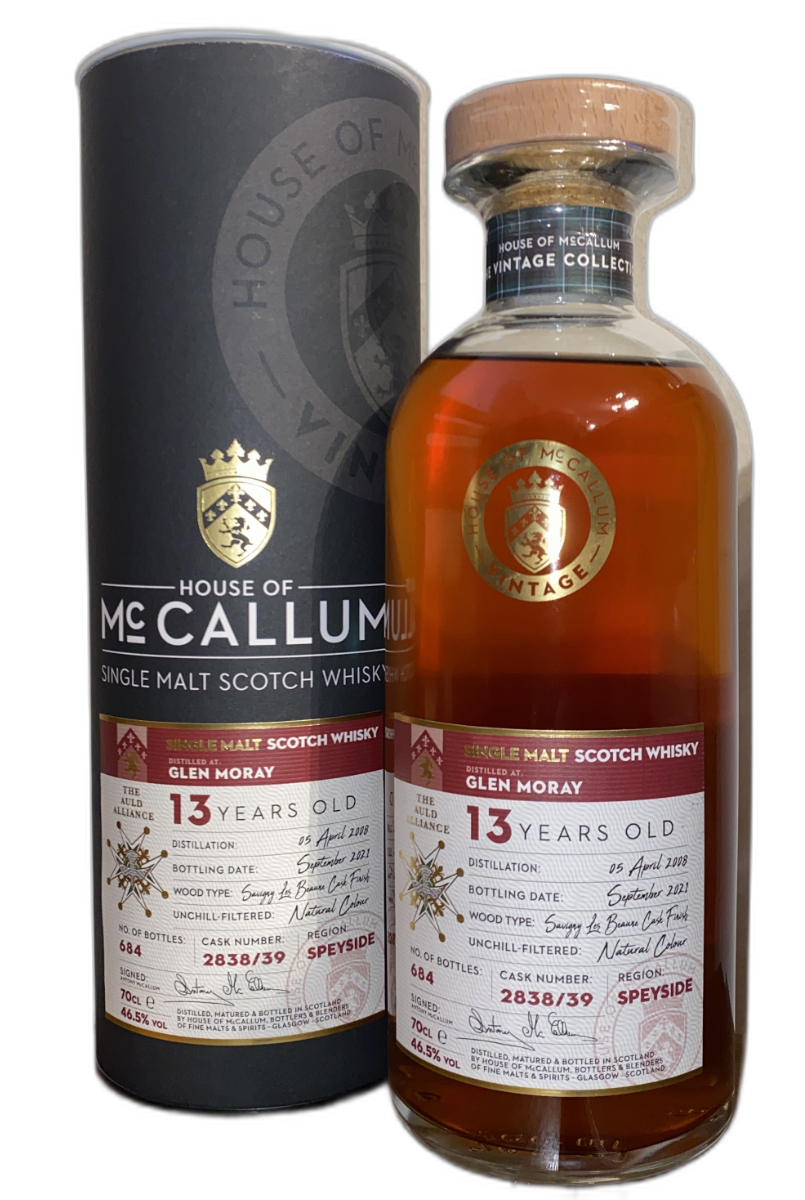 House of McCallum Glen Moray 2008 13 Years Old