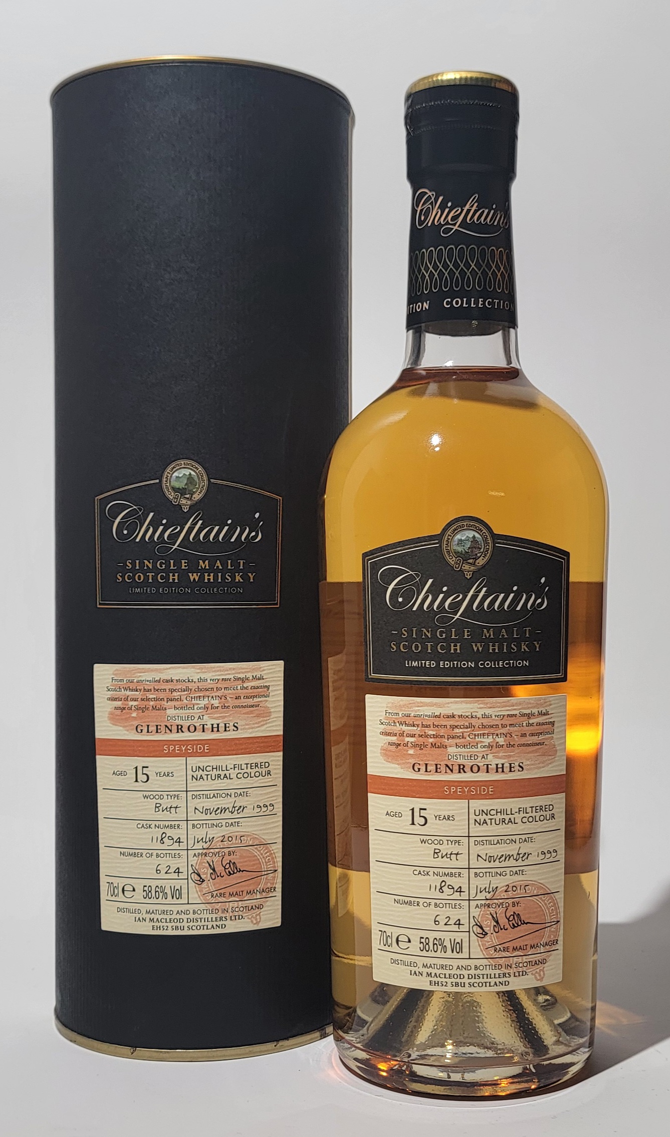 Chieftain's Glenrothes 1999 15 Years Old