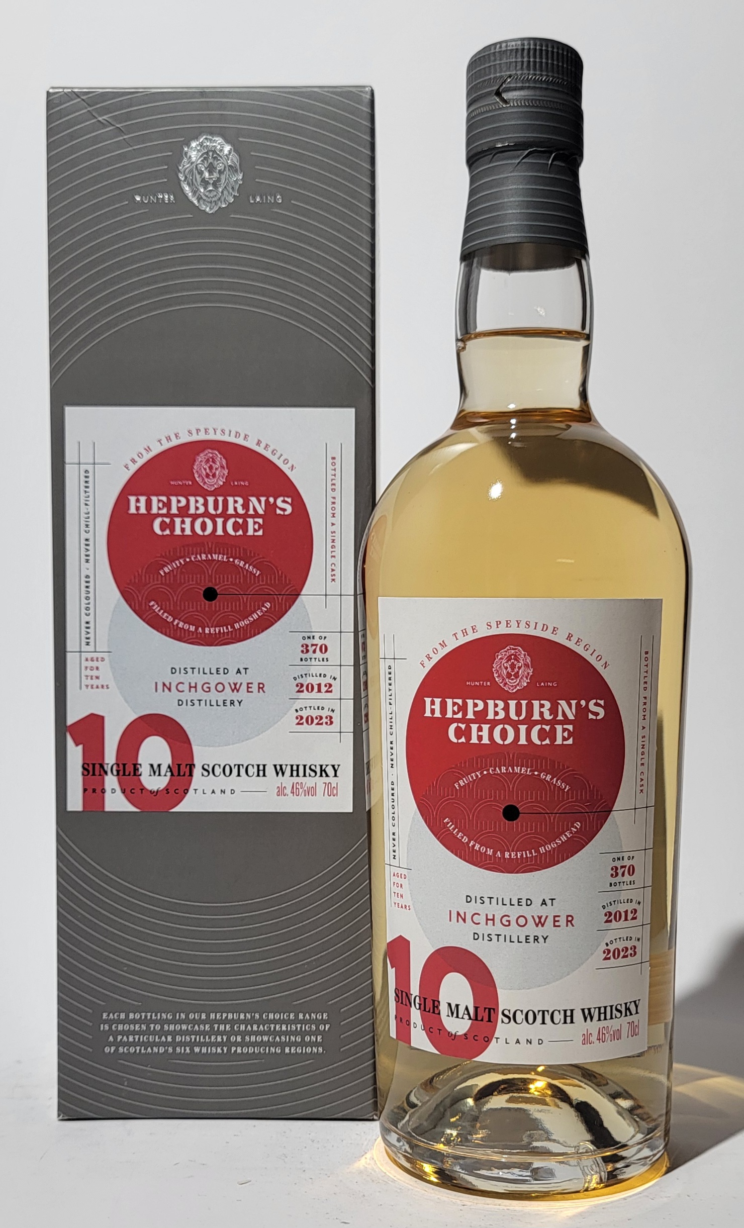 Hunter Laing 'Hepburn's Choice' Inchgower 2012 10 Years Old