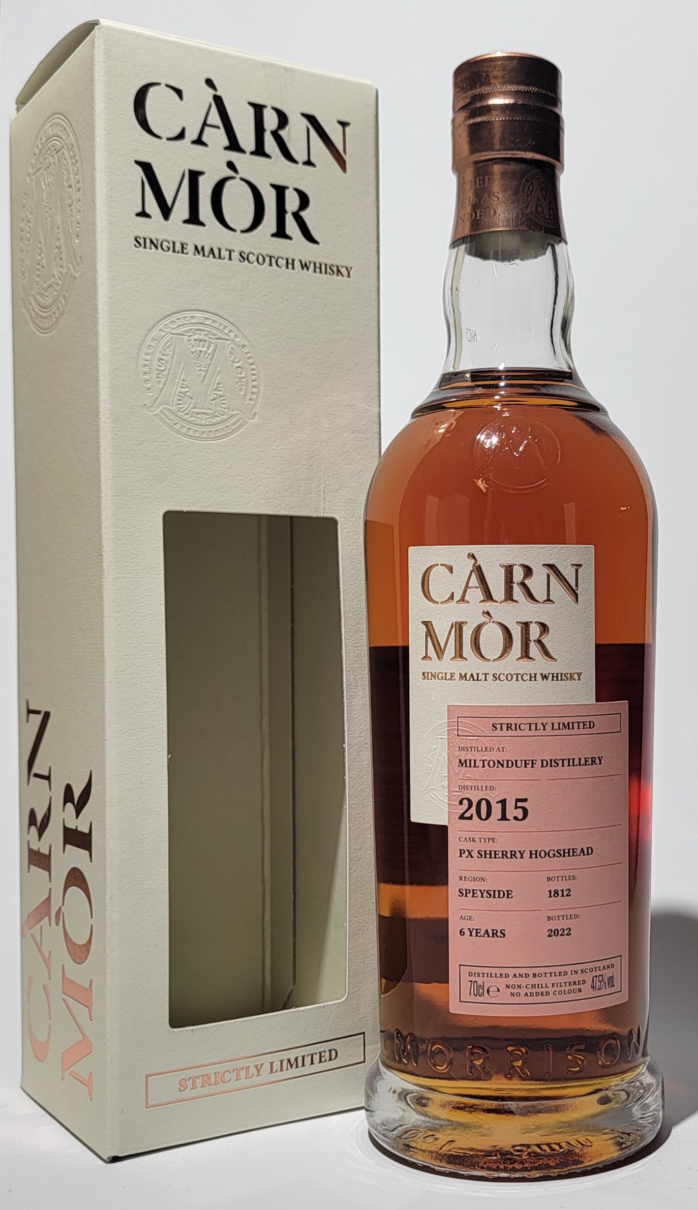 Carn Mor 'Strictly Limited' Miltonduff 2015 6 Years Old
