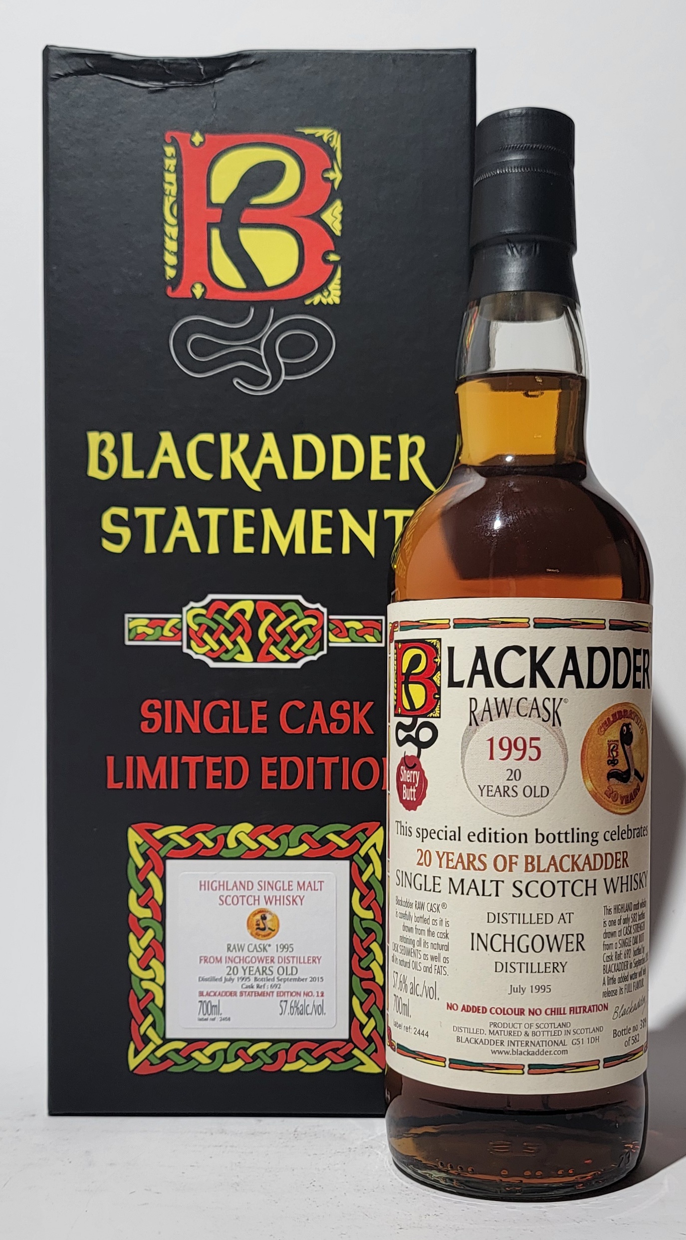 Blackadder 'Statement' Inchgower 1995 20 Years Old