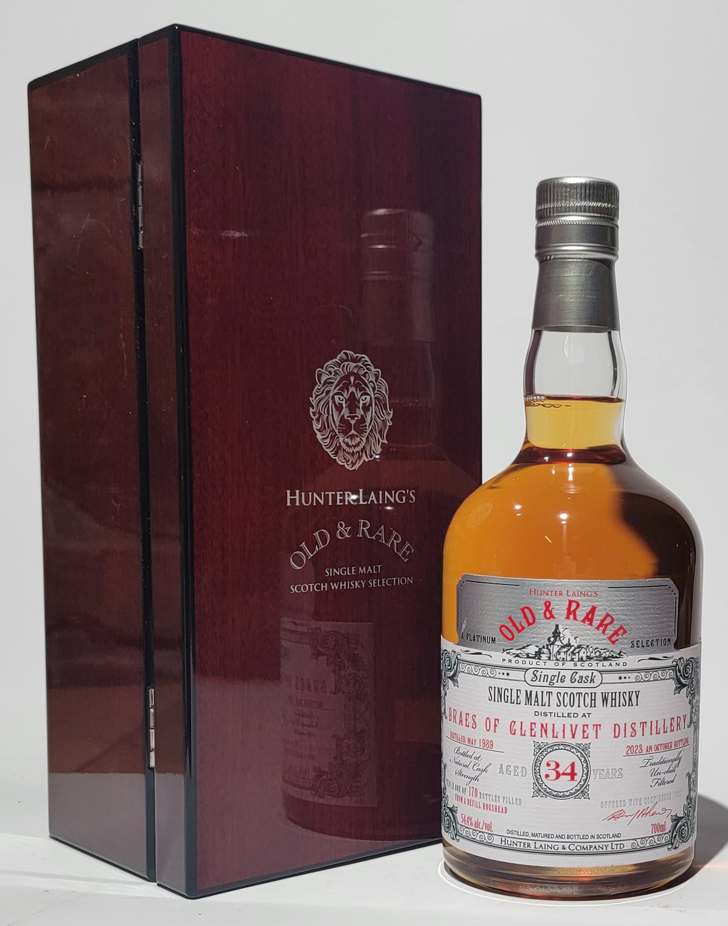 Hunter Laing 'Old & Rare' Braes of Glenlivet 1989 34 Years Old