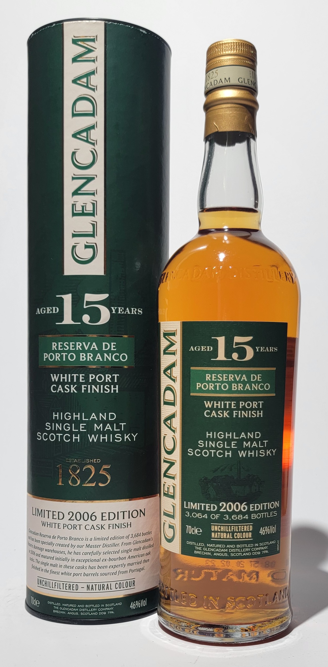 Glencadam 15 Years Old White Port Cask Finish 