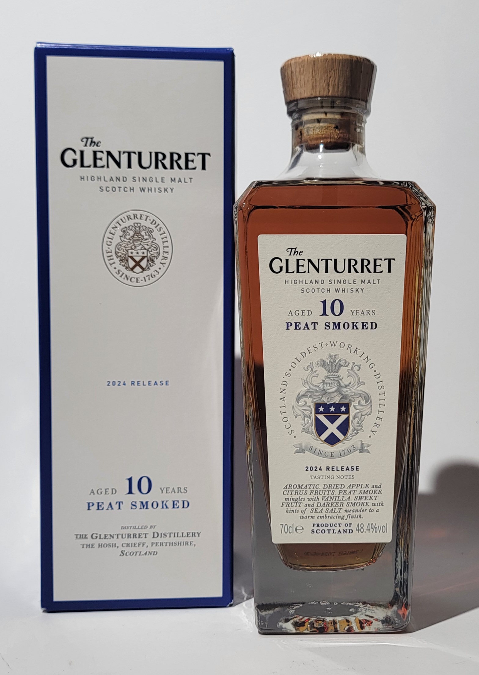 Karton und Flasche des Glenturret 10 Year Old
