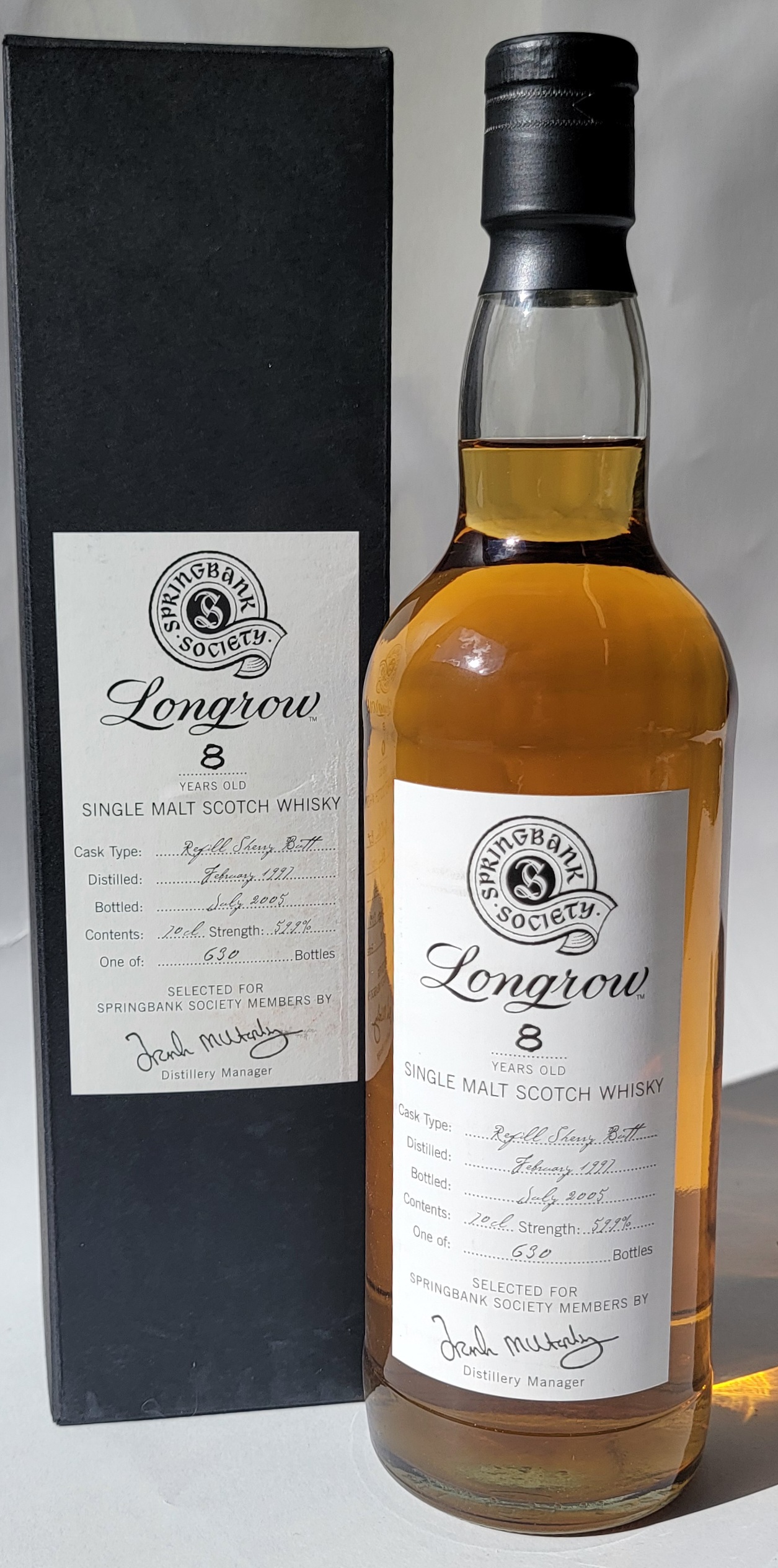 Longrow 1997 8 Years Old - Society Bottling 