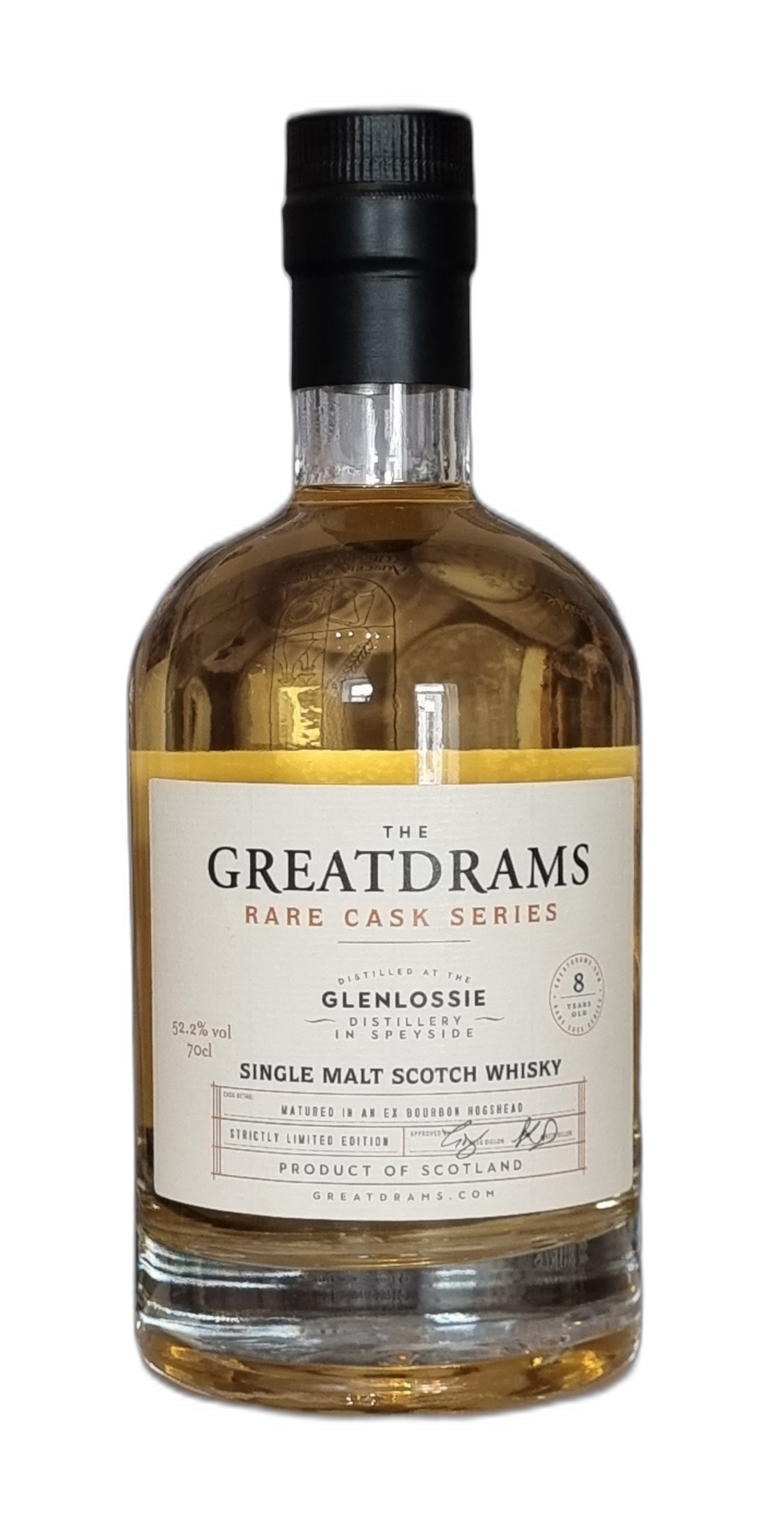 The Greatdrams 'Rare Cask Series' Glenlossie 8 Years Old