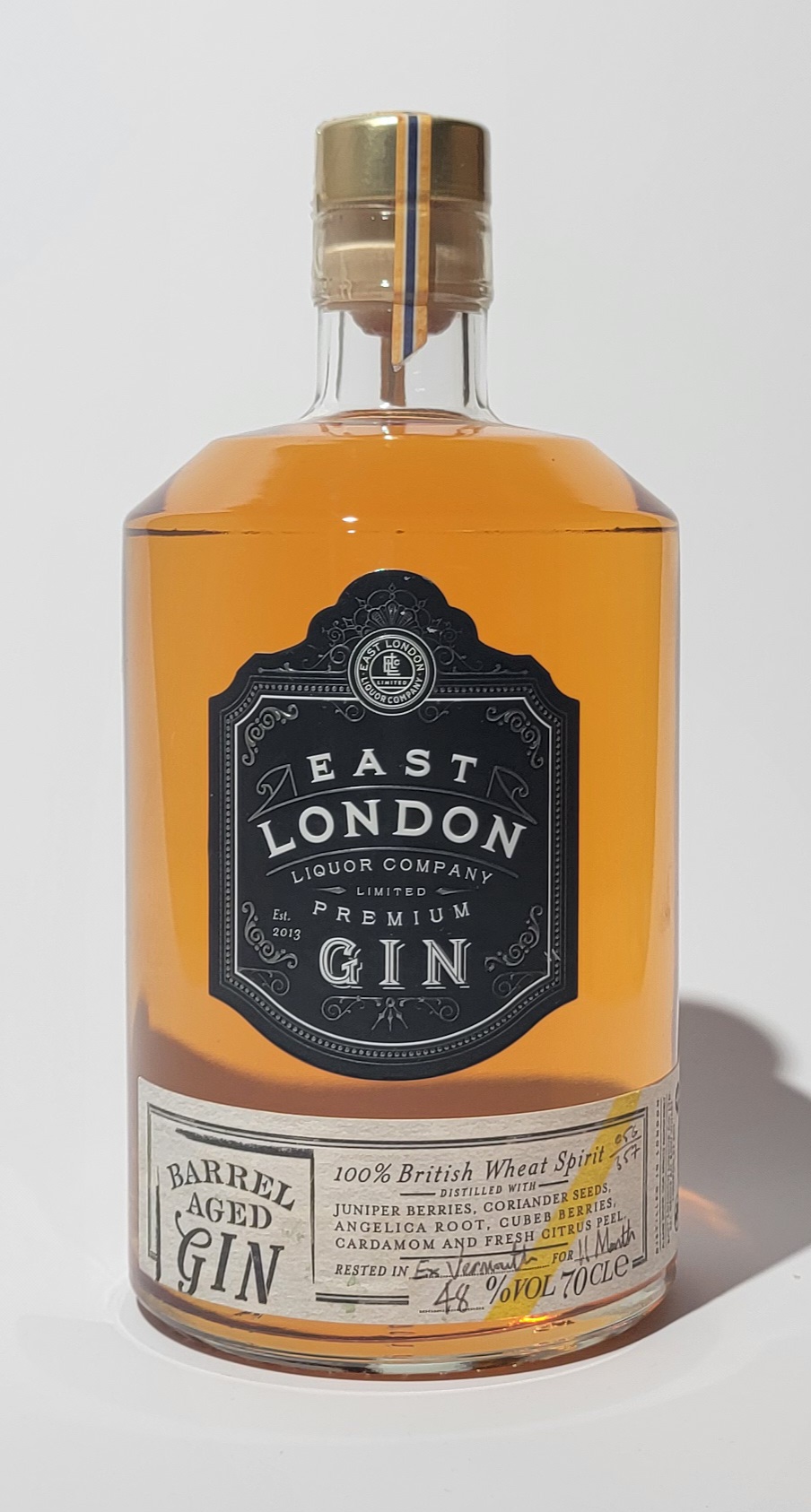 East London Liquor Company Barrel Aged Premium Gin 