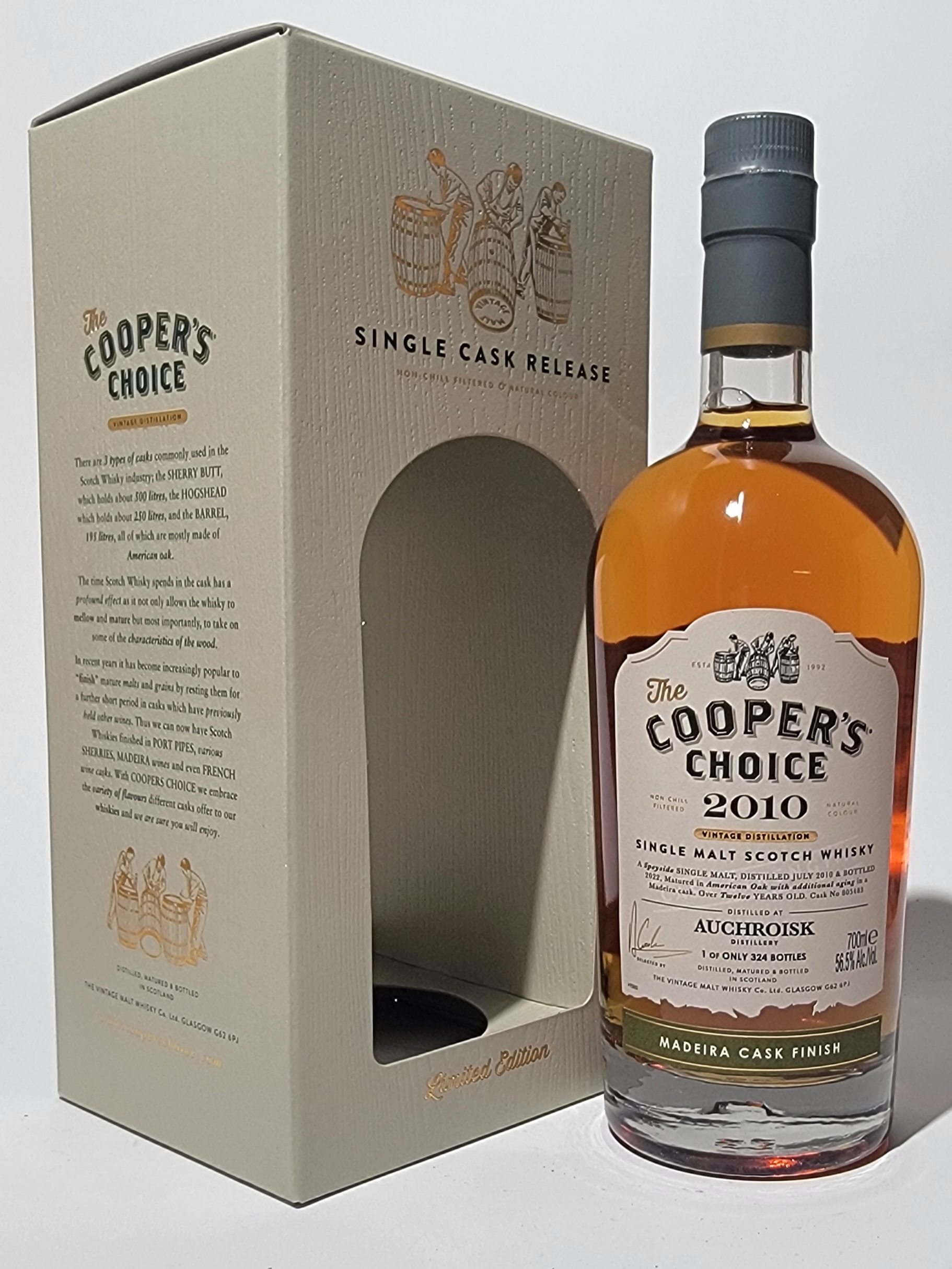 The Cooper's Choice Auchroisk 2010 12 Years Old