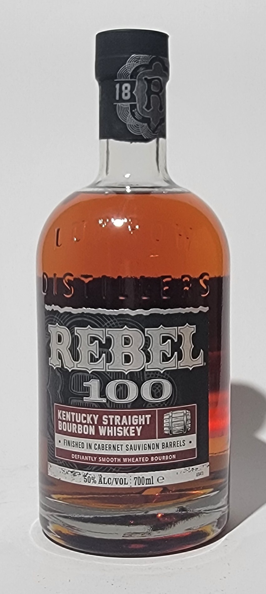 Rebel 100 Cabernet Sauvignon Barrel Finish Kentucky Straight Bourbon Whiskey
