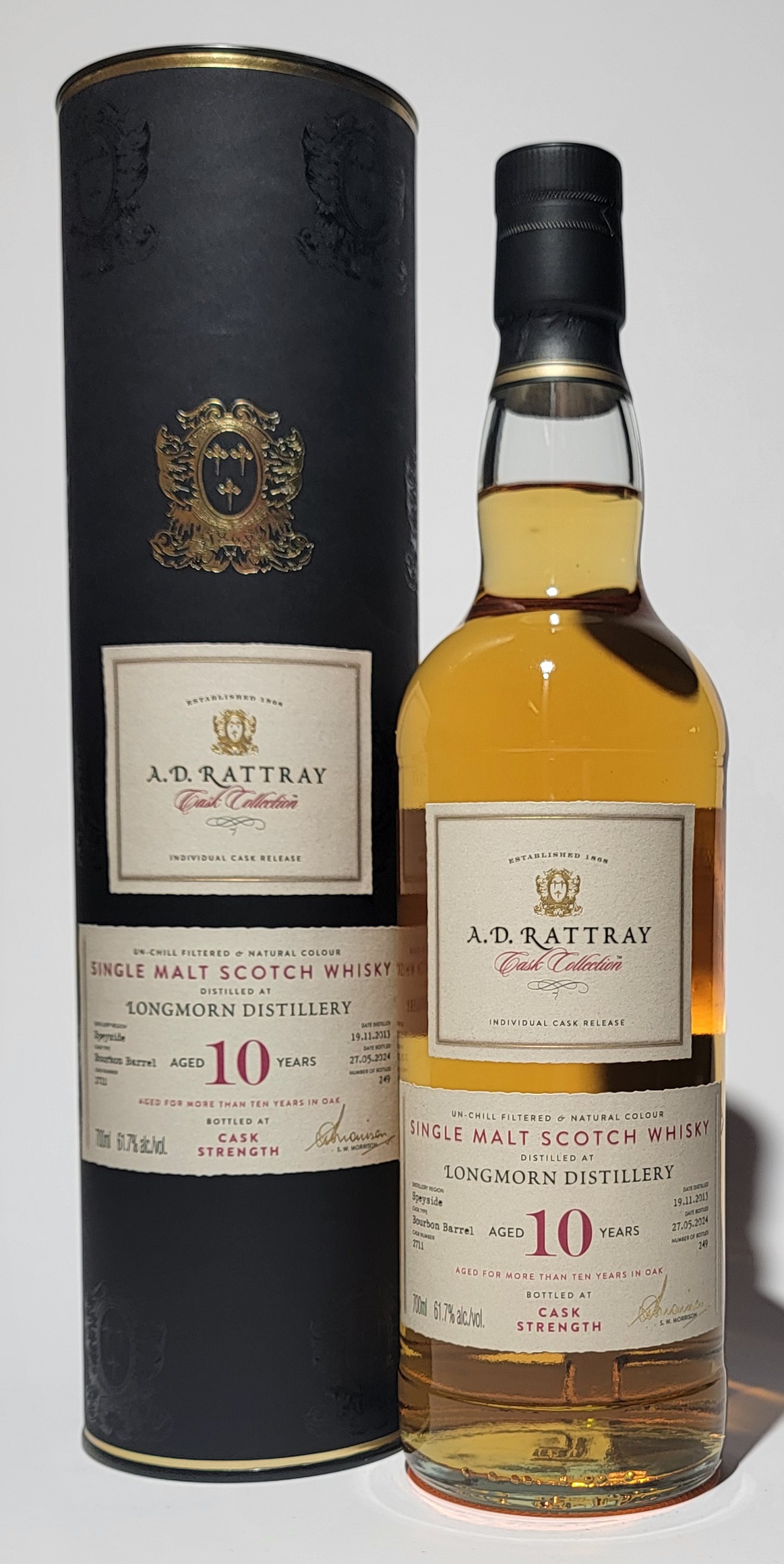 A.D. Rattray 'Cask Collection' Longmorn 2013 10 Years Old