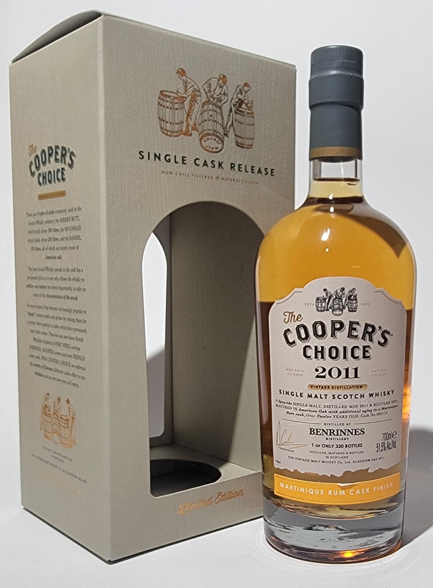 The Cooper's Choice Benrinnes 2011 12 Years Old