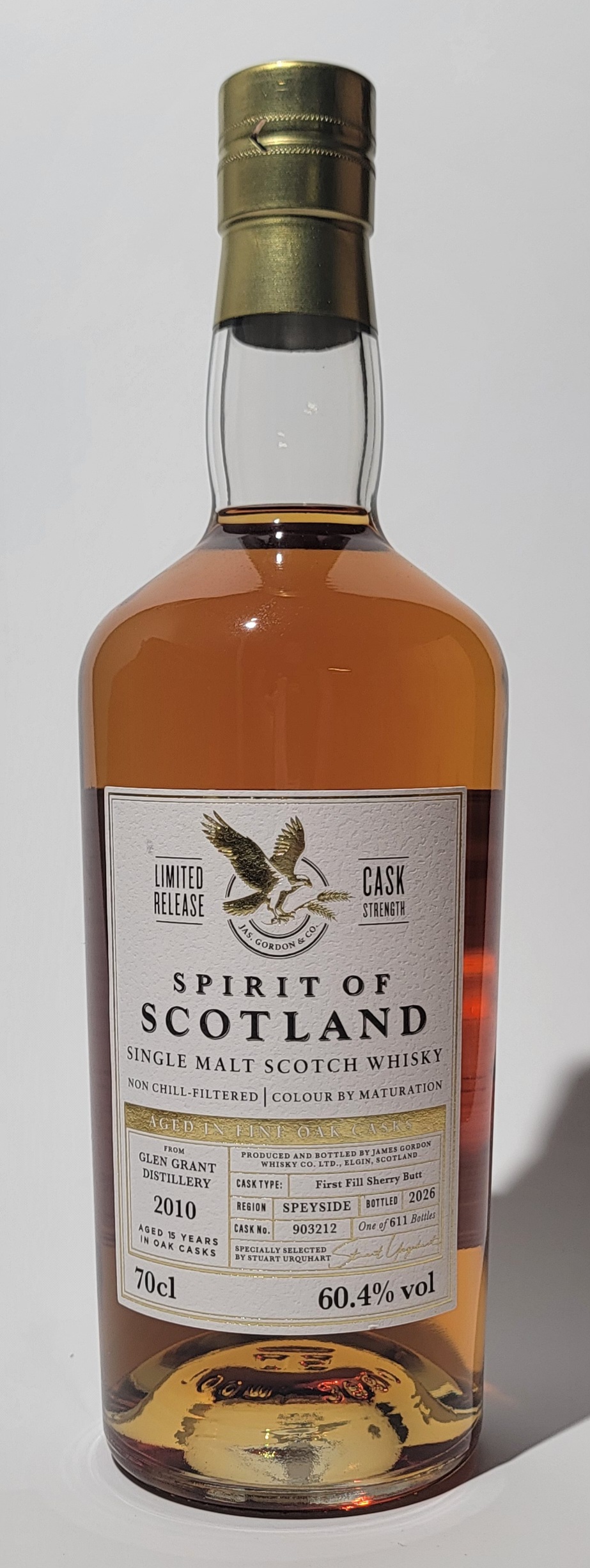 Gordon & MacPhail 'Spirit of Scotland' Glen Grant 2010 15 Years Old