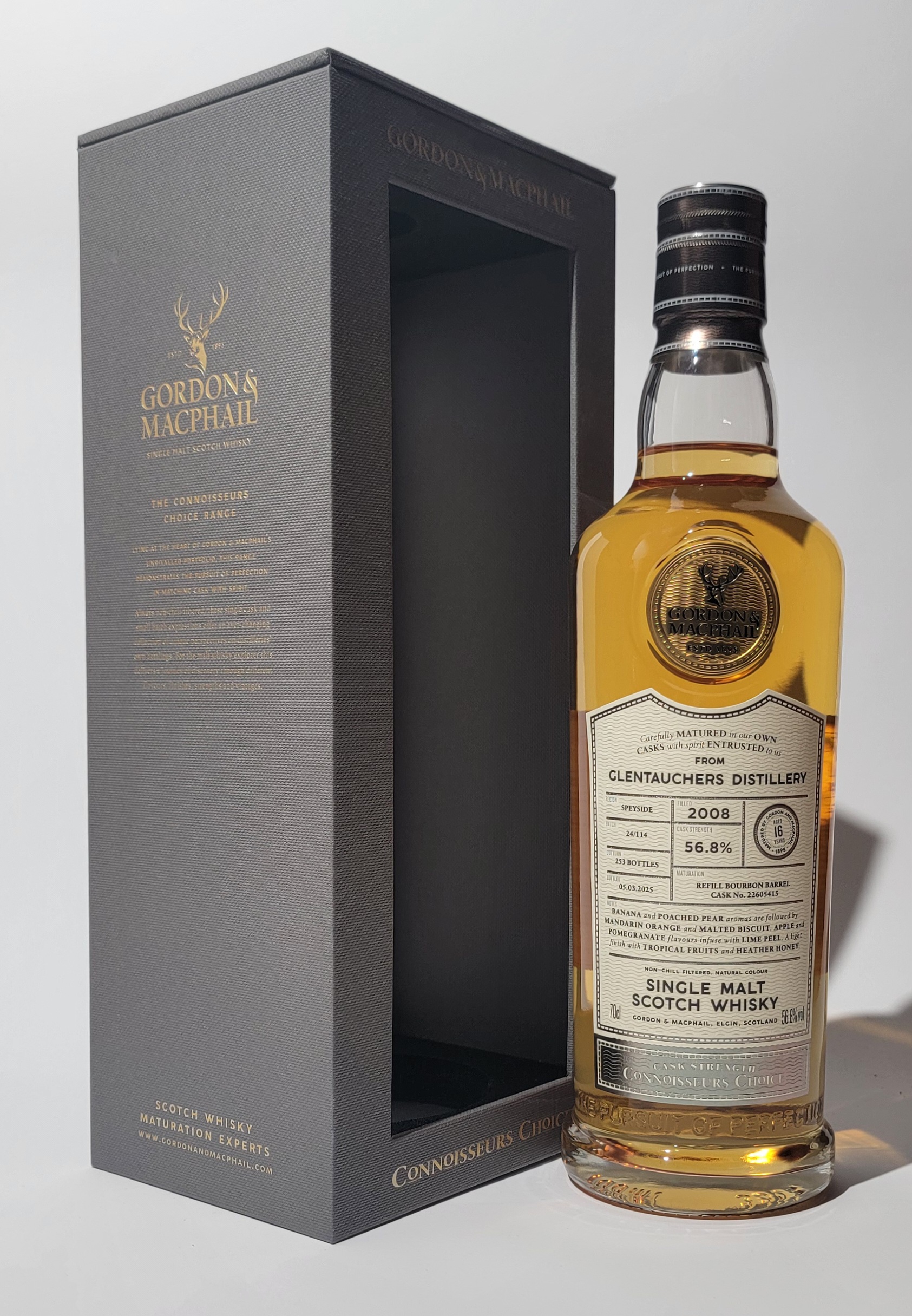 Gordon & MacPhail 'Connoisseurs Choice' Glentauchers 2008 16 Years Old