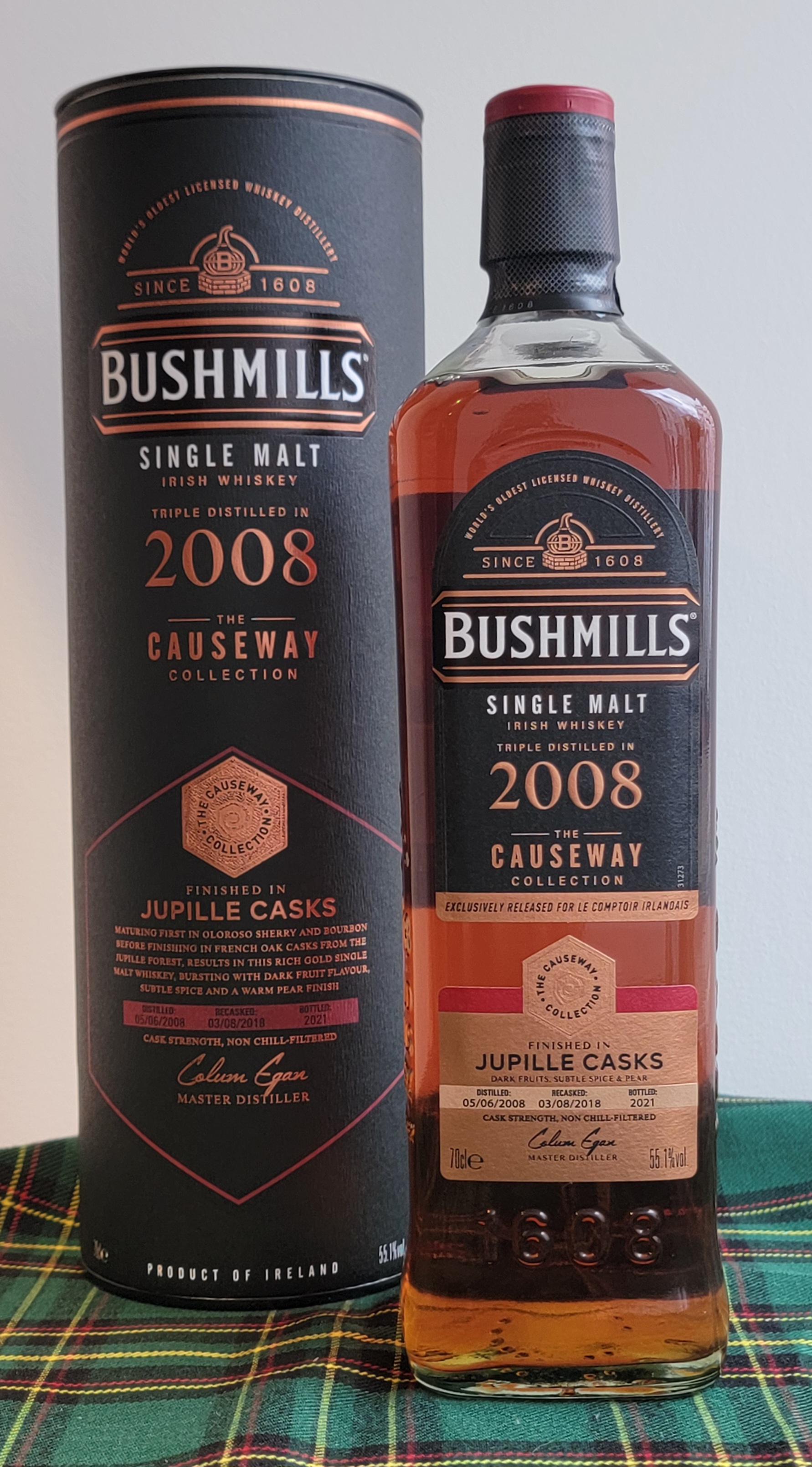 Bushmills Causeway Collection 2008/2021 Jupille Casks Finish Irish Single Malt