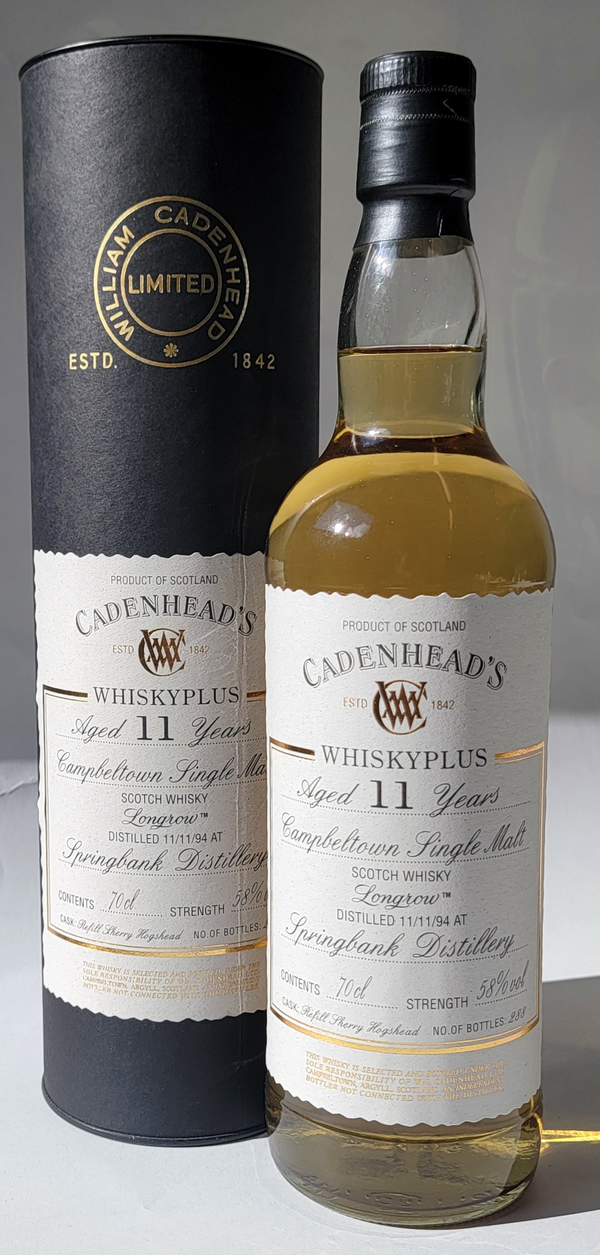William Cadenhead 'Limited' - Longrow 1994 11 Years Old 