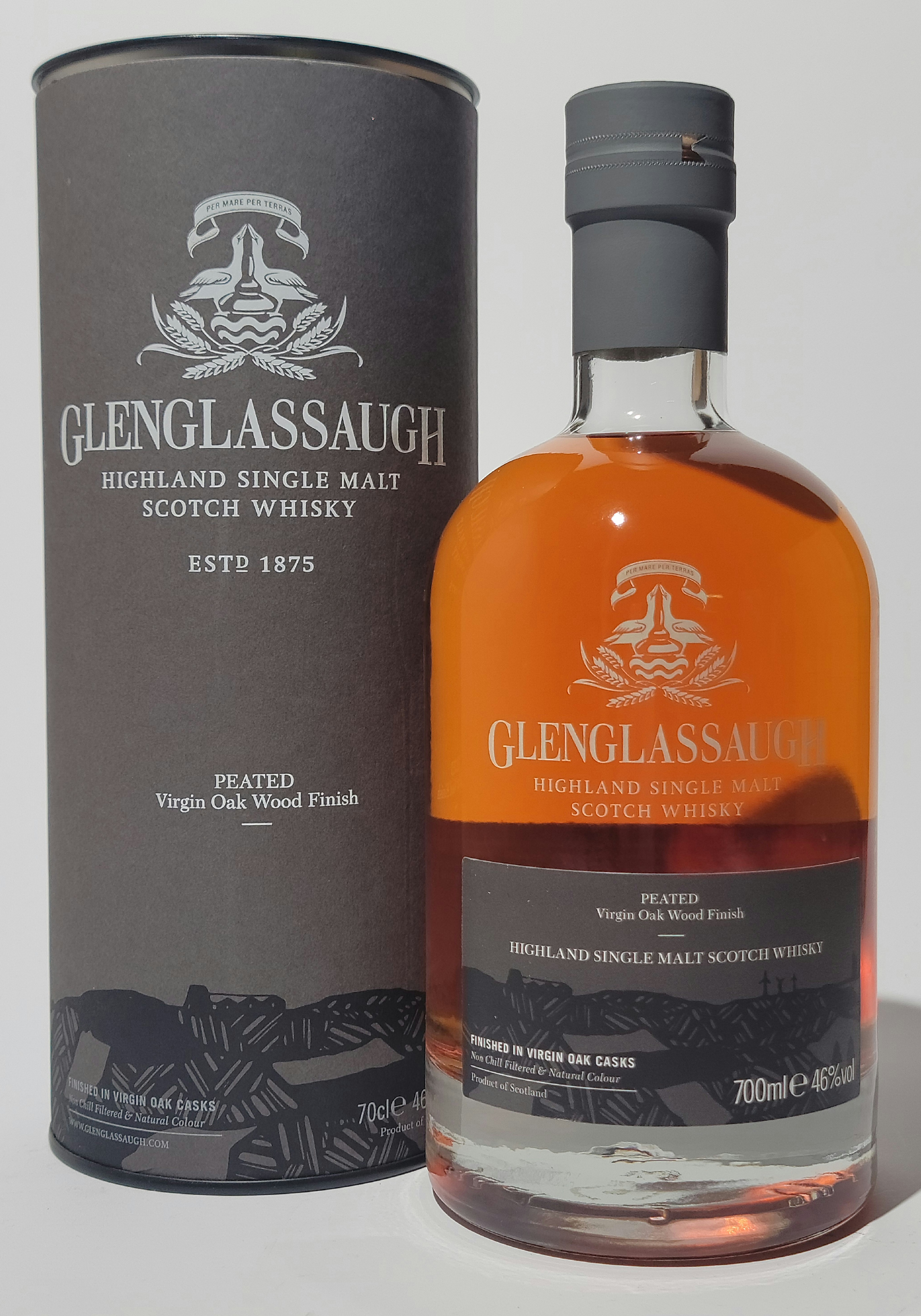 Glenglassaugh Peated Virgin Oak Wood Finish