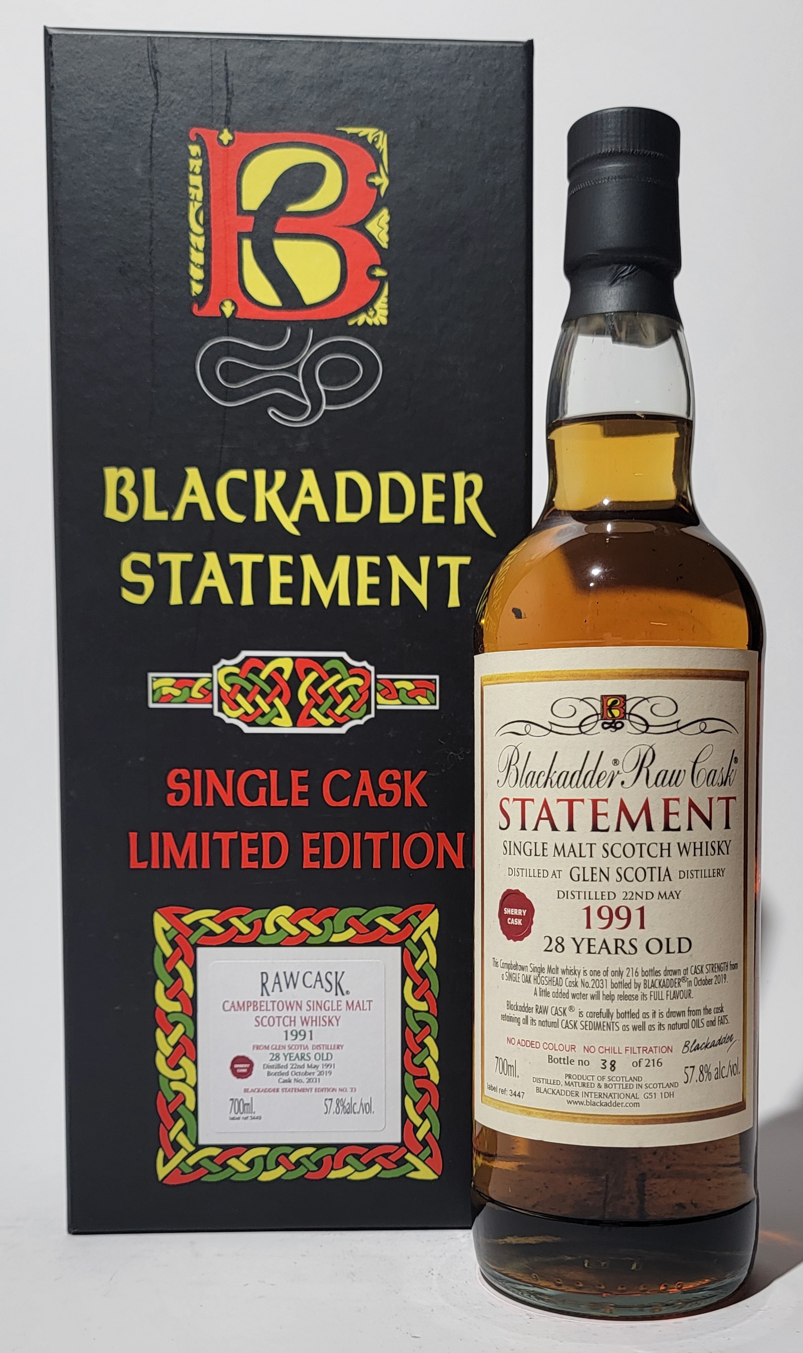 Blackadder Statement Glen Scotia 1991 28 Years Old