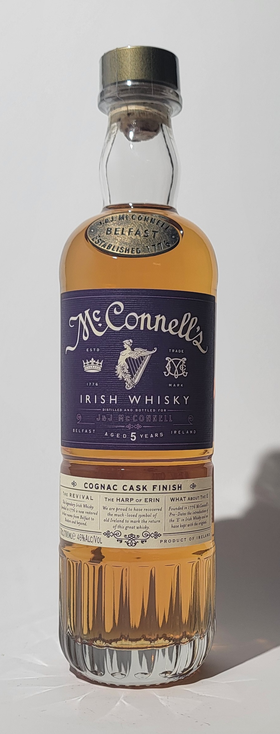 McConnell's Irish Whisky - Cognac Cask Finish