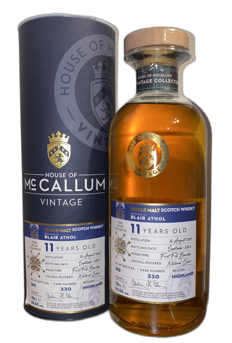 House of McCallum Vintage Blair Athol 2011 11 Years Old