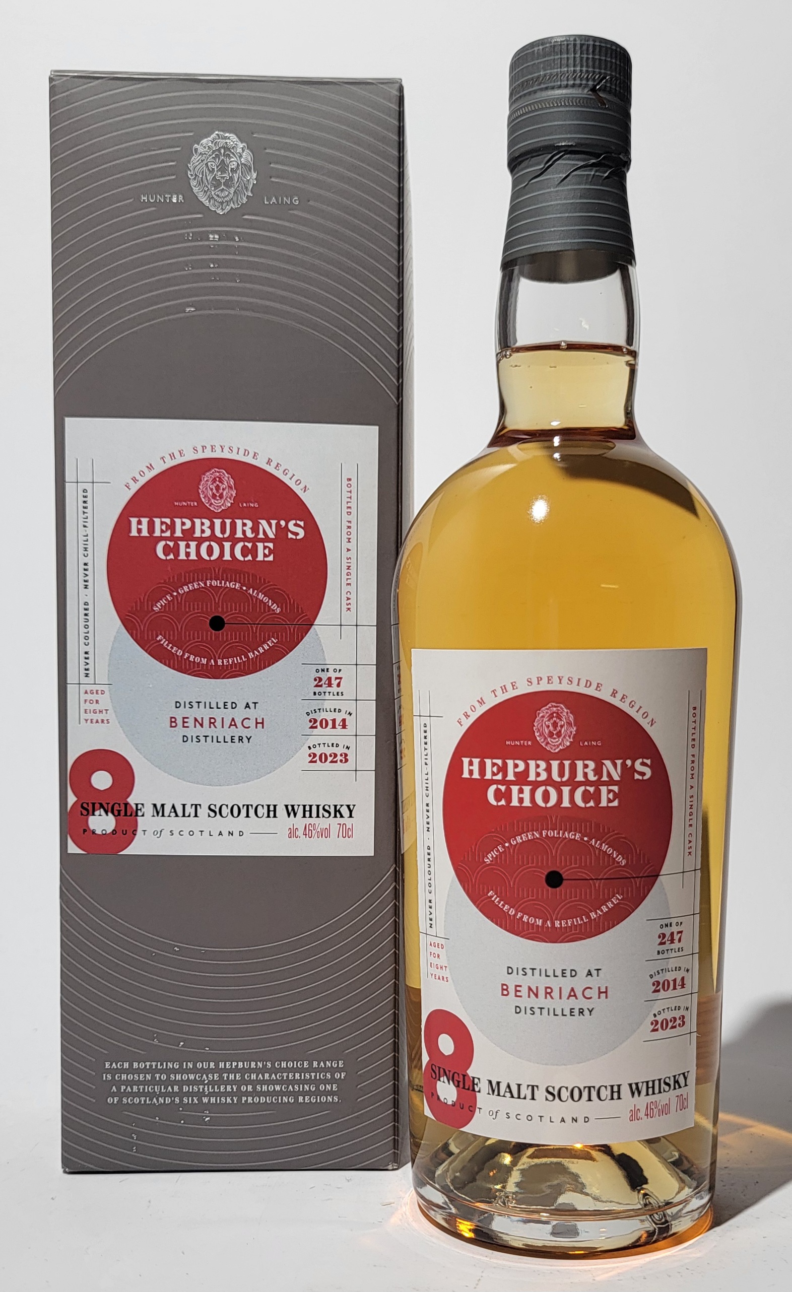 Hunter Laing 'Hepburn's Choice' Benriach 2014 8 Years Old