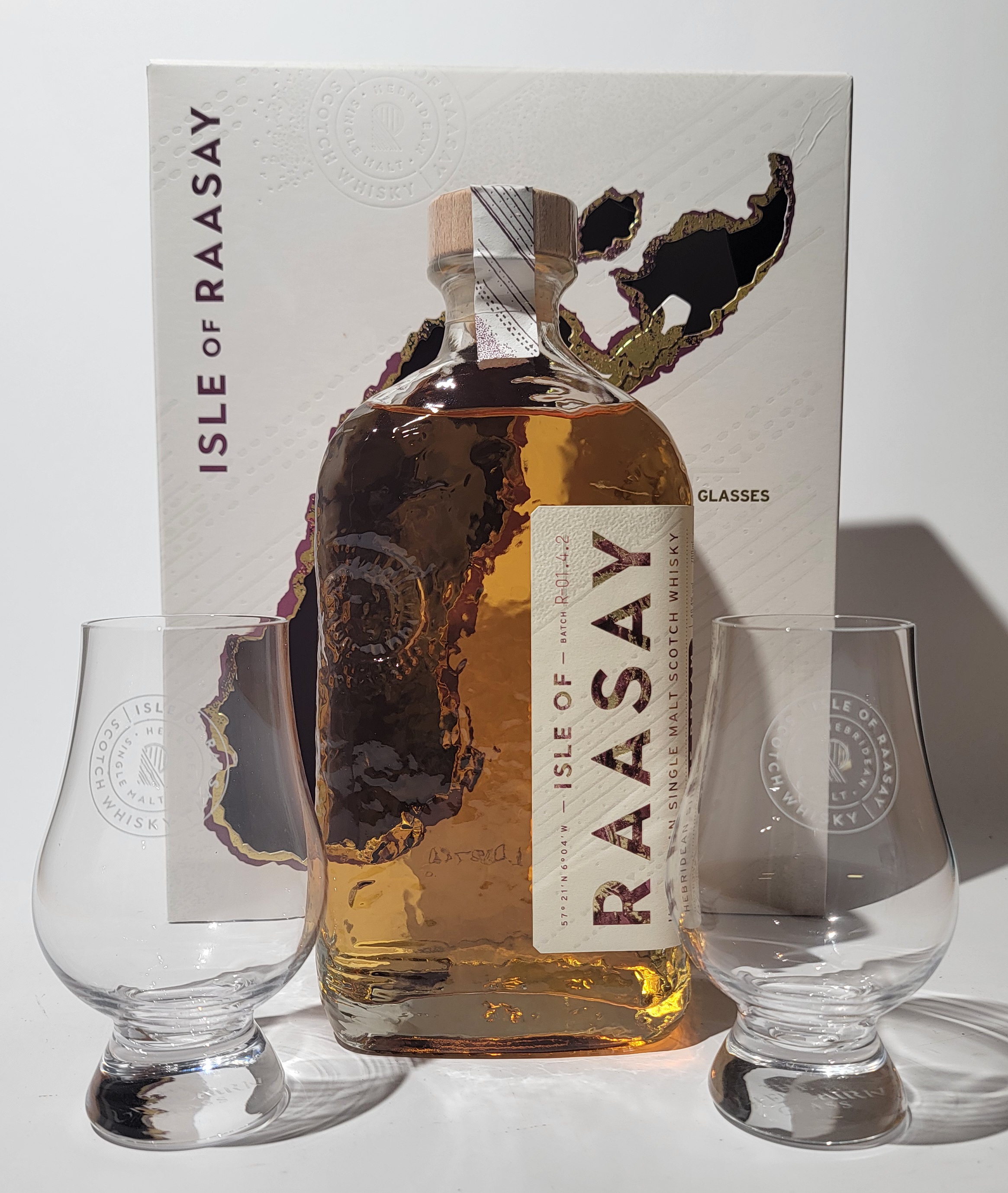 Isle of Raasay Single Malt as a gift set with two glasses