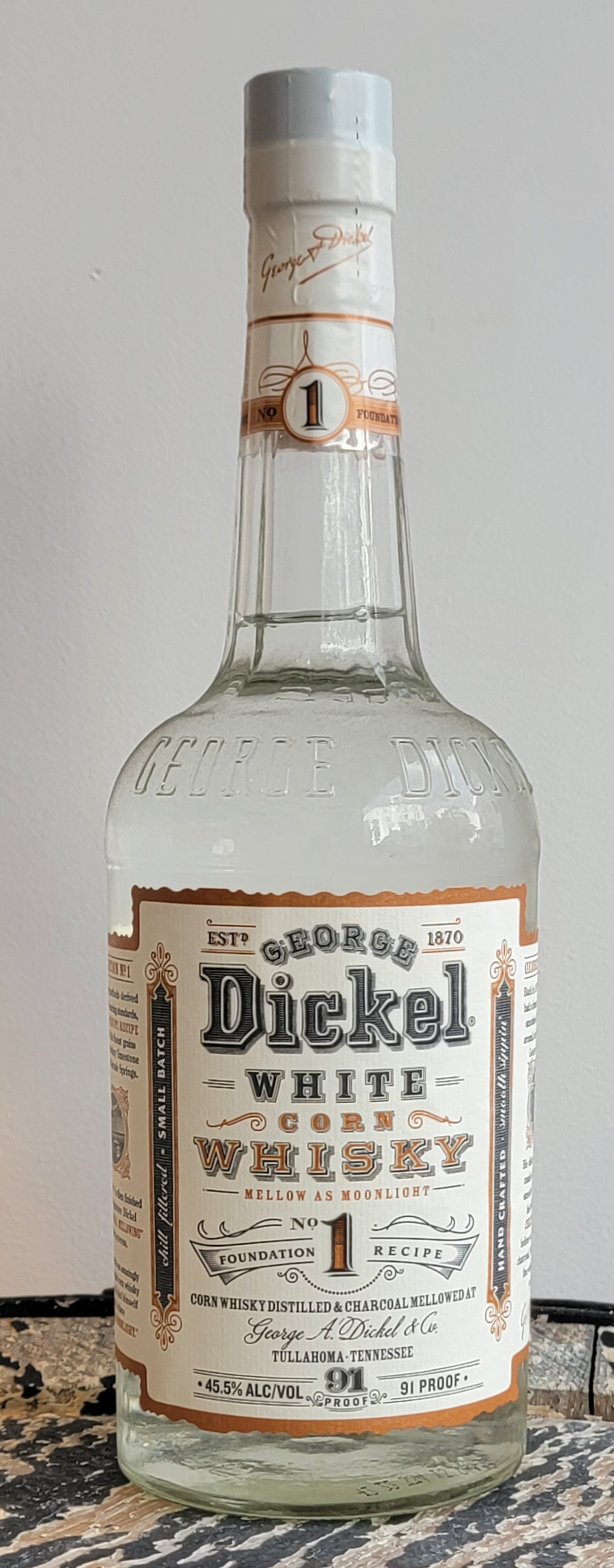 George Dickel No.1 Unaged White Corn