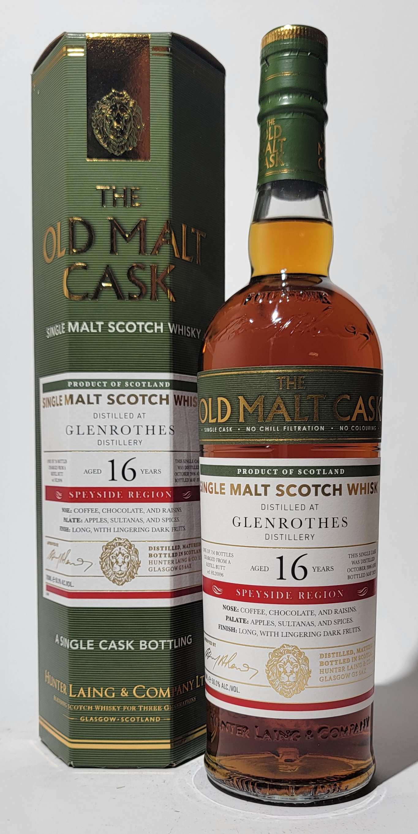 The Old Malt Cask Glenrothes 2006 16 Years Old
