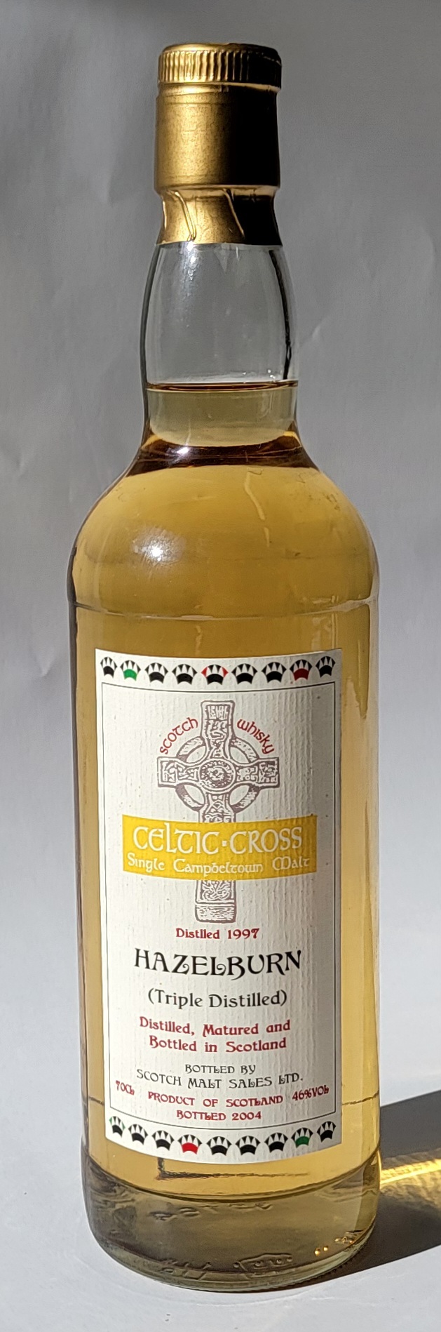 Celtic Cross Hazelburn 1997 7 Years Old  Celtic Cross Hazelburn 1997 7 Years Old