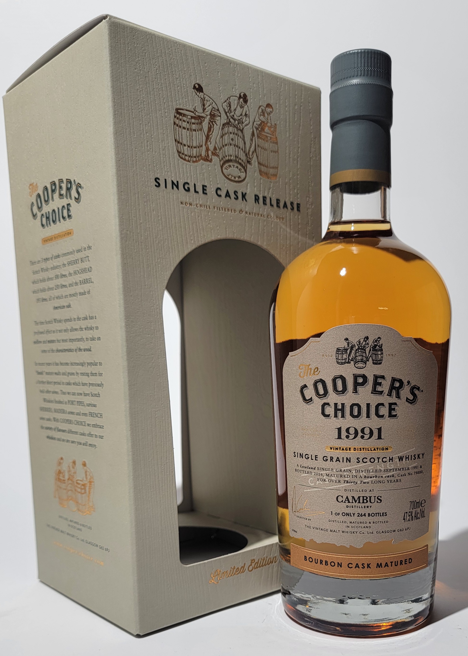 The Cooper's Choice Cambus 1991 32 Years Old Single Grain