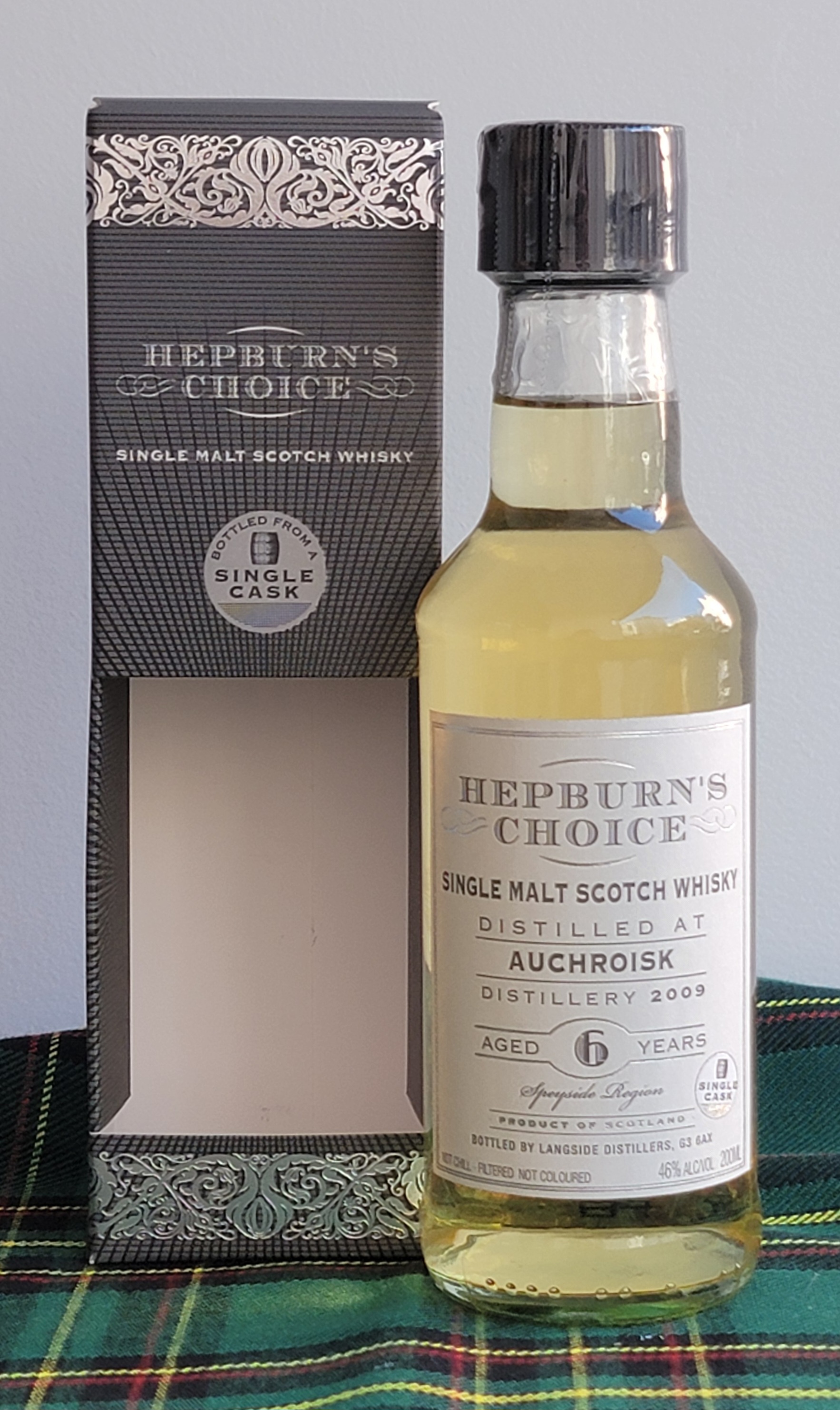 Hunter Laing 'Hepburn's Choice' Auchroisk 6 Years Old Mini