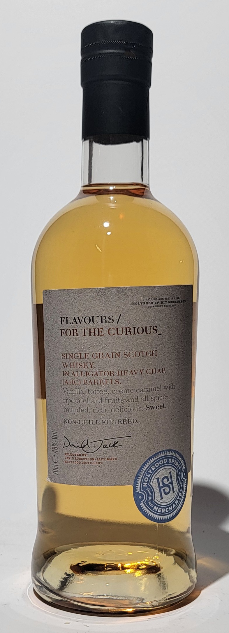 Holyrood Sweet: Single Grain Scotch Whisky  
