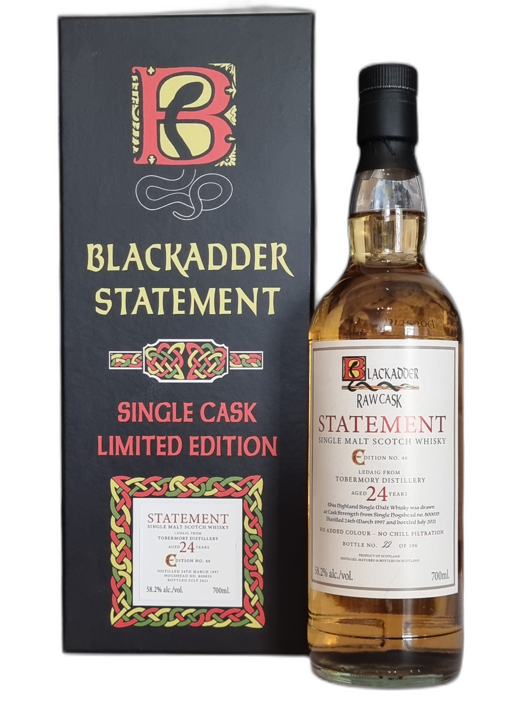 Blackadder Statement Ledaig 1997 24 Years Old