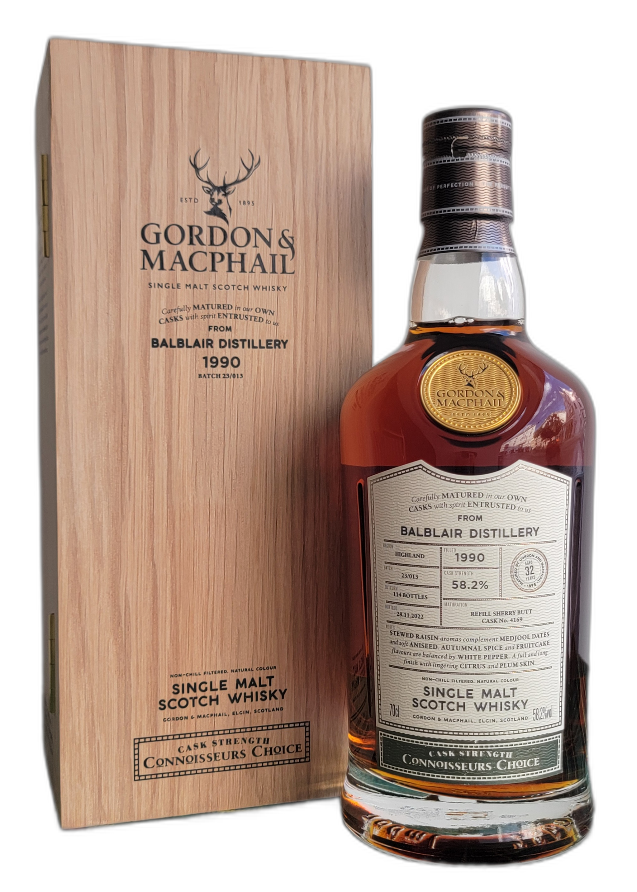 Gordon & MacPhail 'Connoisseurs Choice' Balblair 1990 32 Years Old