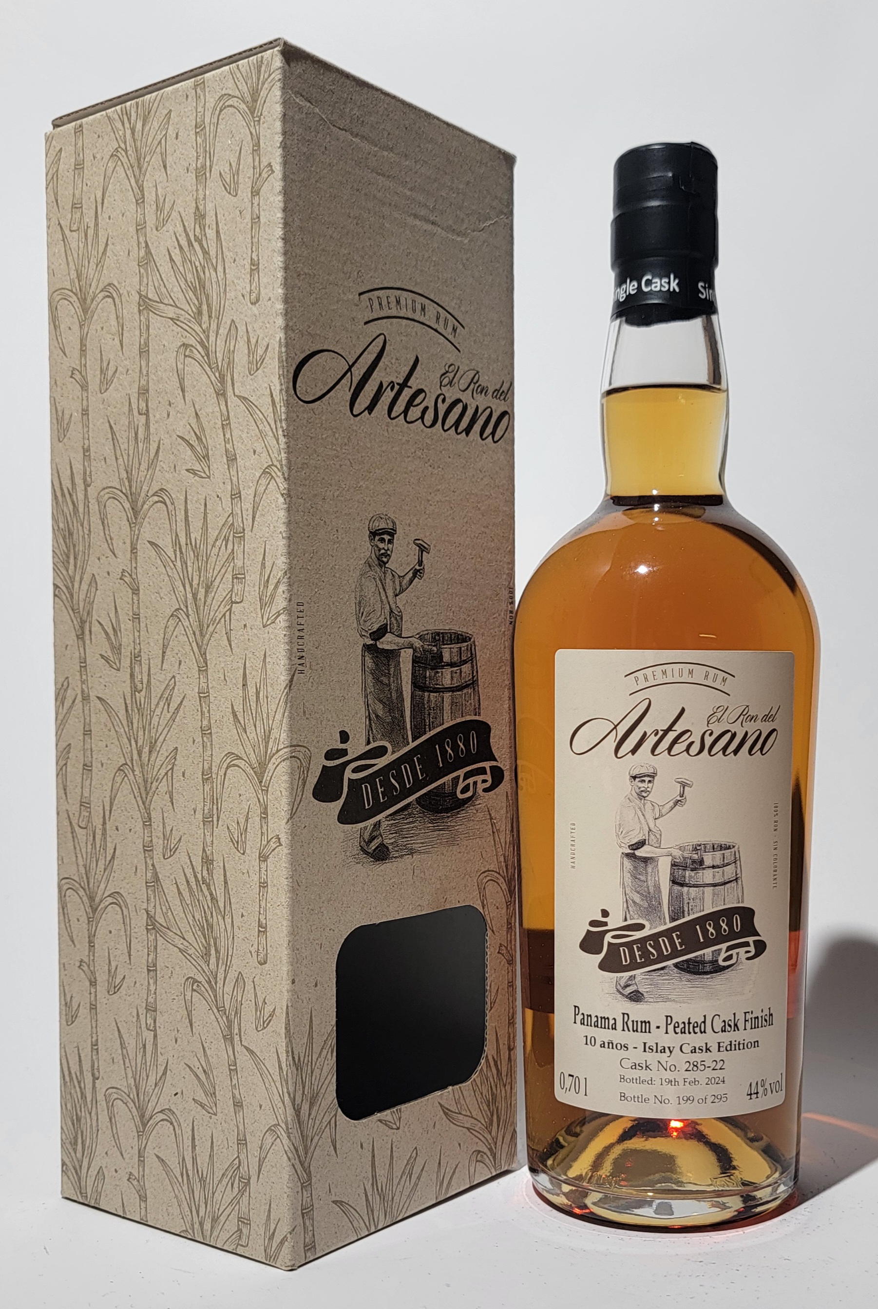 El Ron del Artesano 10 Years Old - Peated Islay Cask Finish