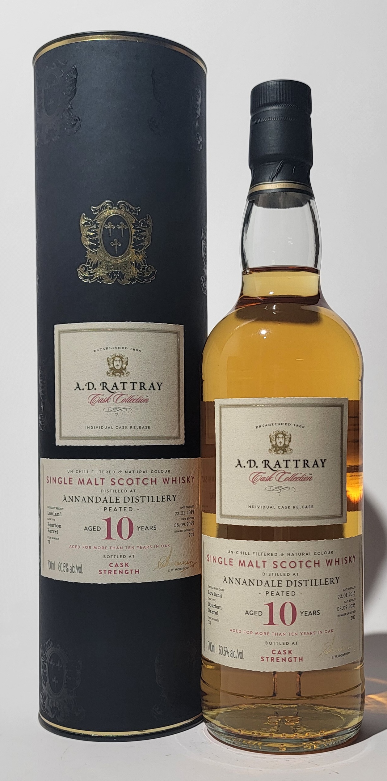 A.D. Rattray 'Cask Collection' Annandale 2015 10 Years Old