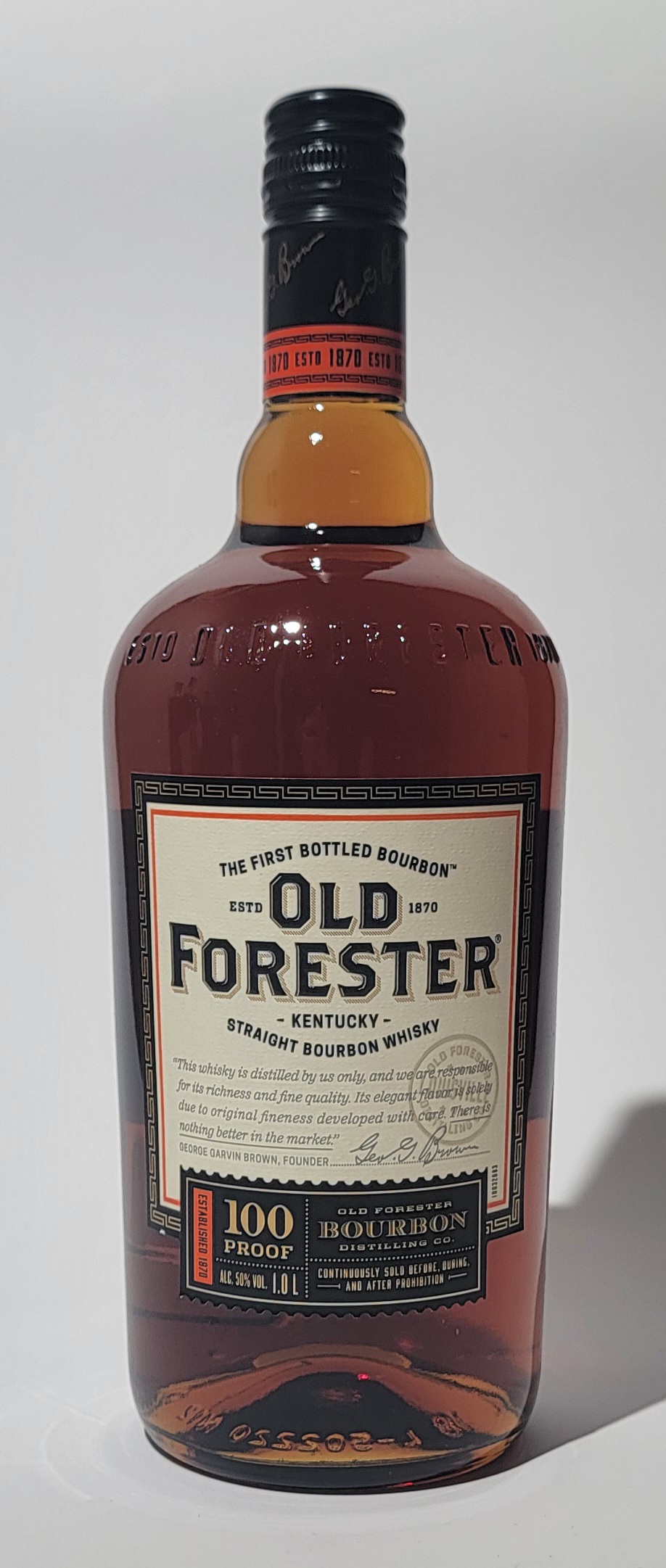 Old Forester 100 Proof Kentucky Straight Bourbon 1L