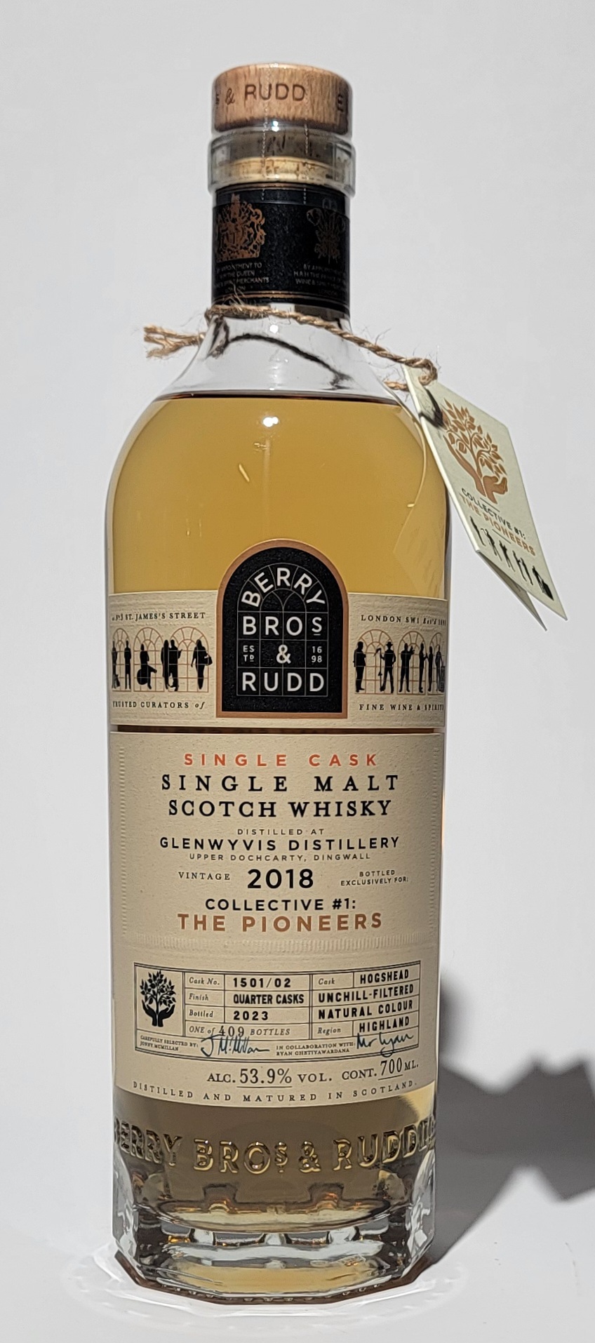 Berry Bros. & Rudd 'Collective #1: The Pioneers' Glen Wyvis 2018 5 Years Old
