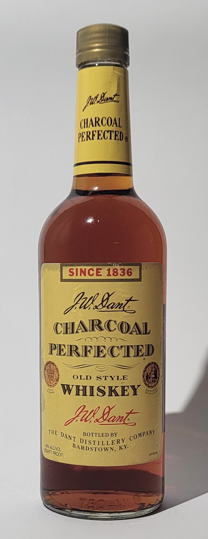 JW Dant Charcoal Perfected Old Style Whiskey